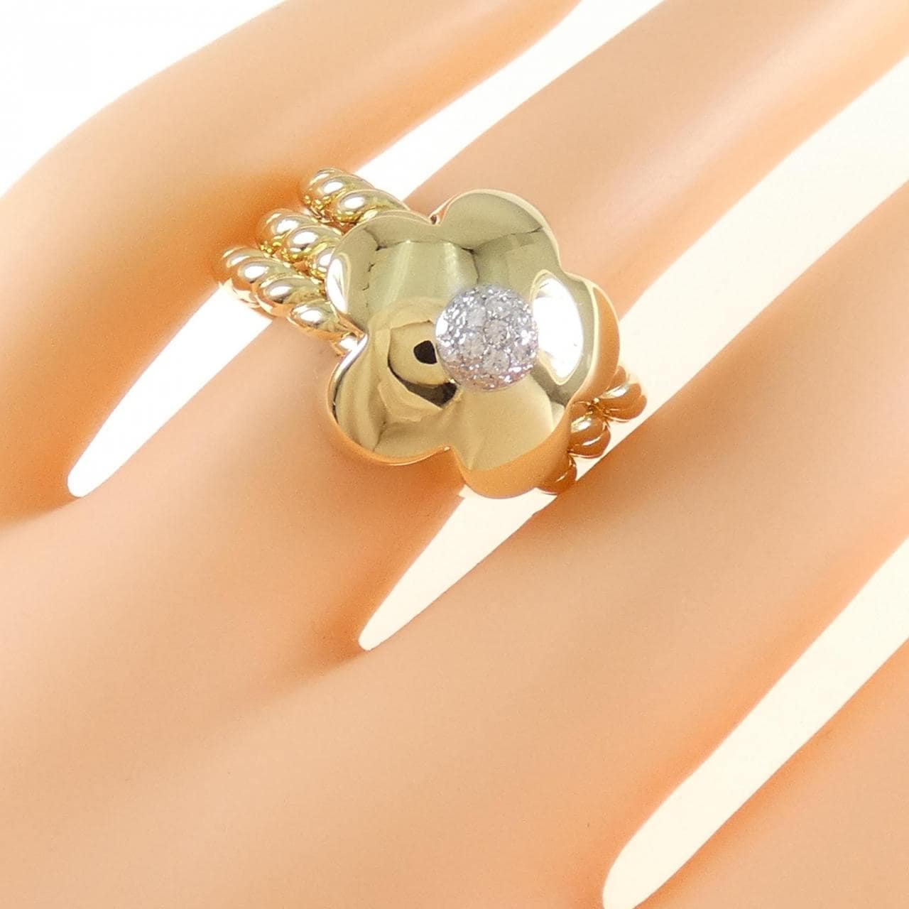 ポンテヴェキオ フラワー リング 0.14CT