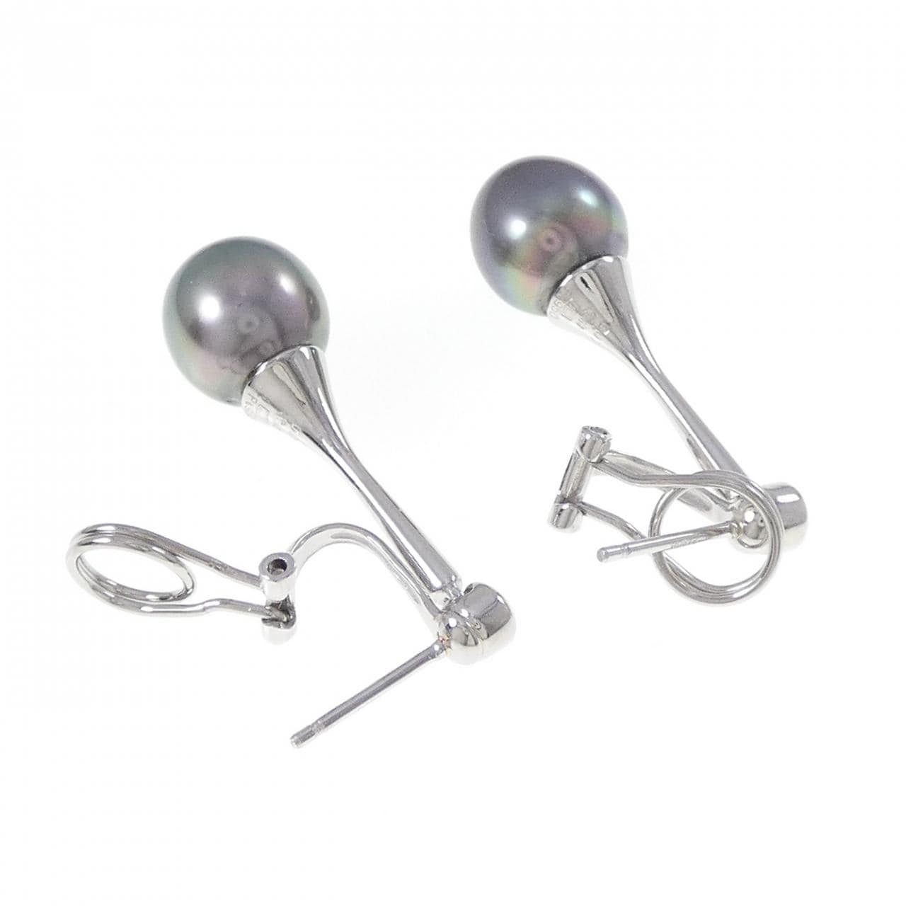 クイーン 黒蝶パール ピアス