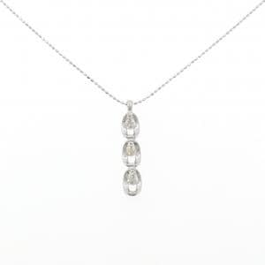 K18WG ダイヤモンド ネックレス 0.30CT
