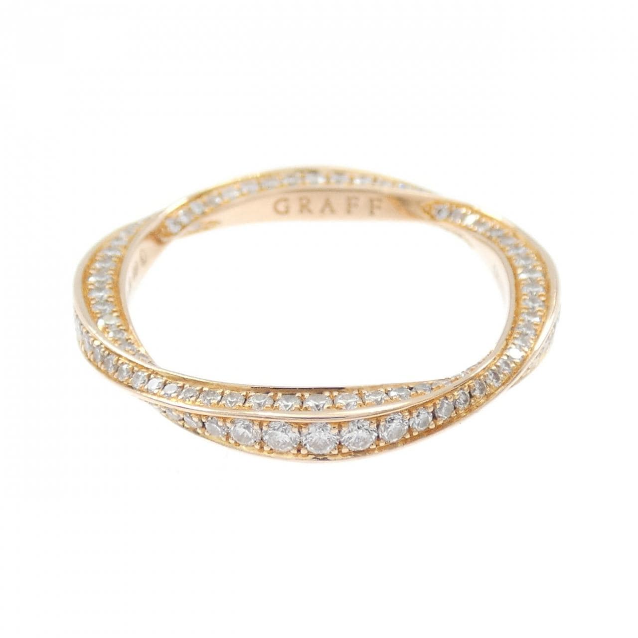 グラフ スパイラル パヴェ リング