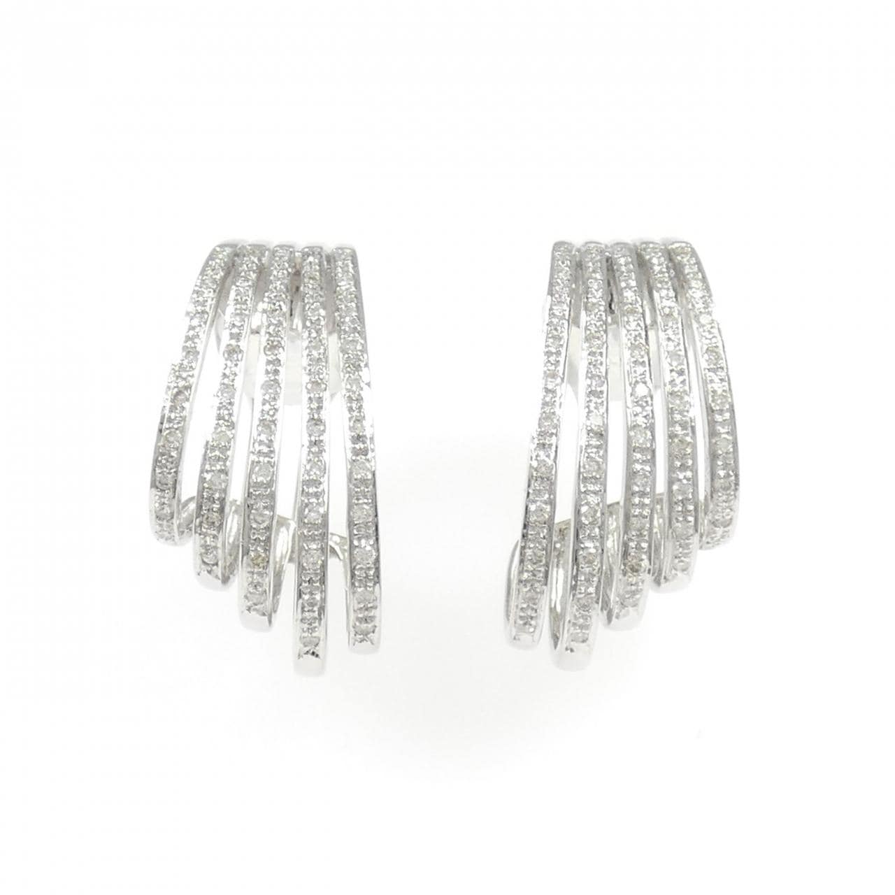 750WG ダイヤモンド ピアス/イヤリング 0.50CT