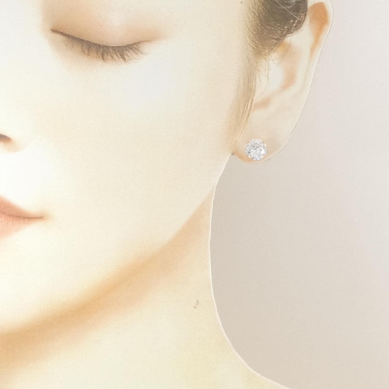 K18YG キュービック ピアス