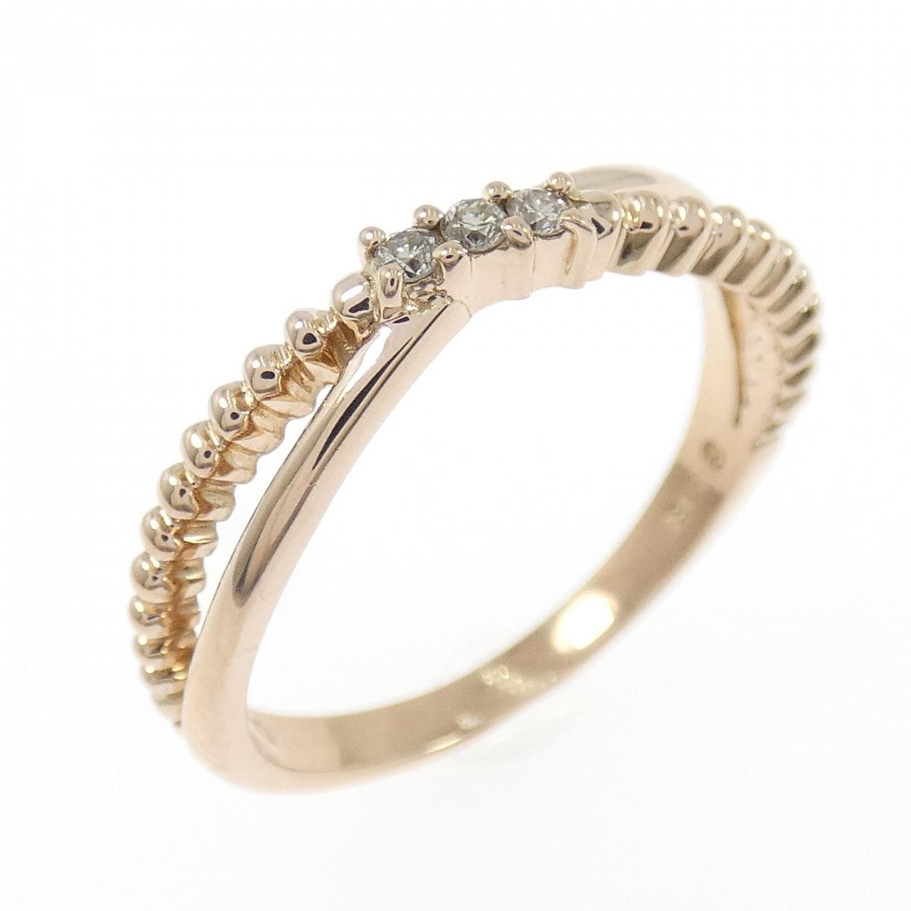 K18PG ダイヤモンド リング