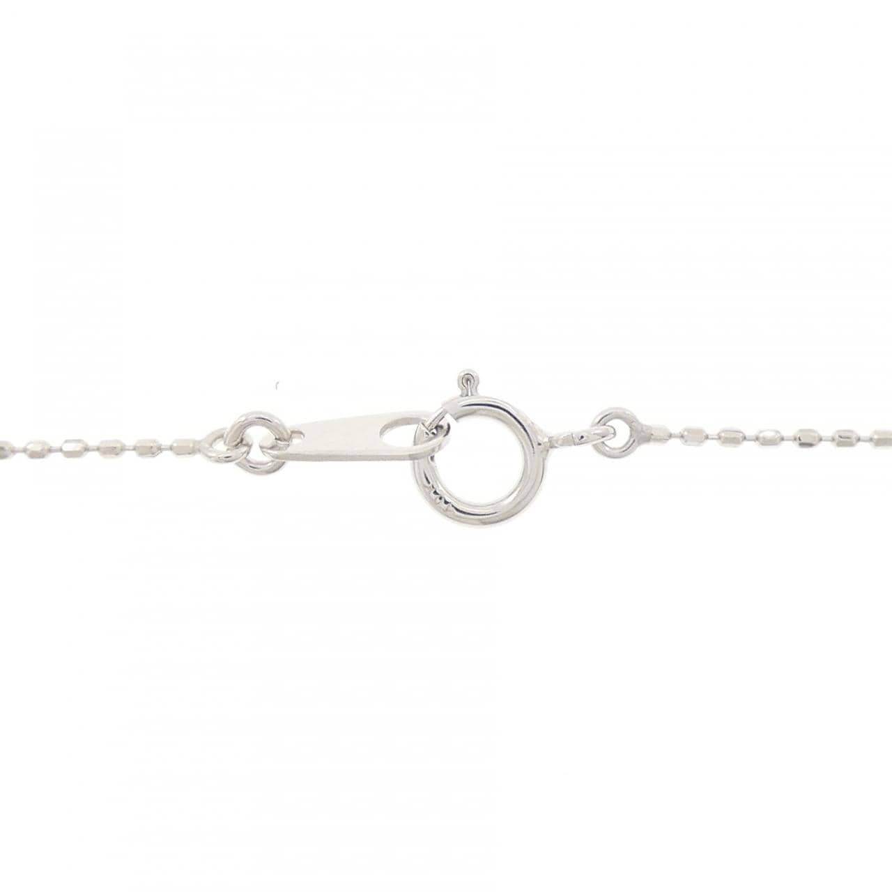 18KPG/10KWG/18KWG ハート ダイヤモンド ネックレス 0.09CT