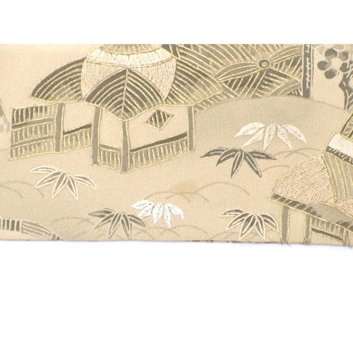 単衣　訪問着　友禅刺繍加工