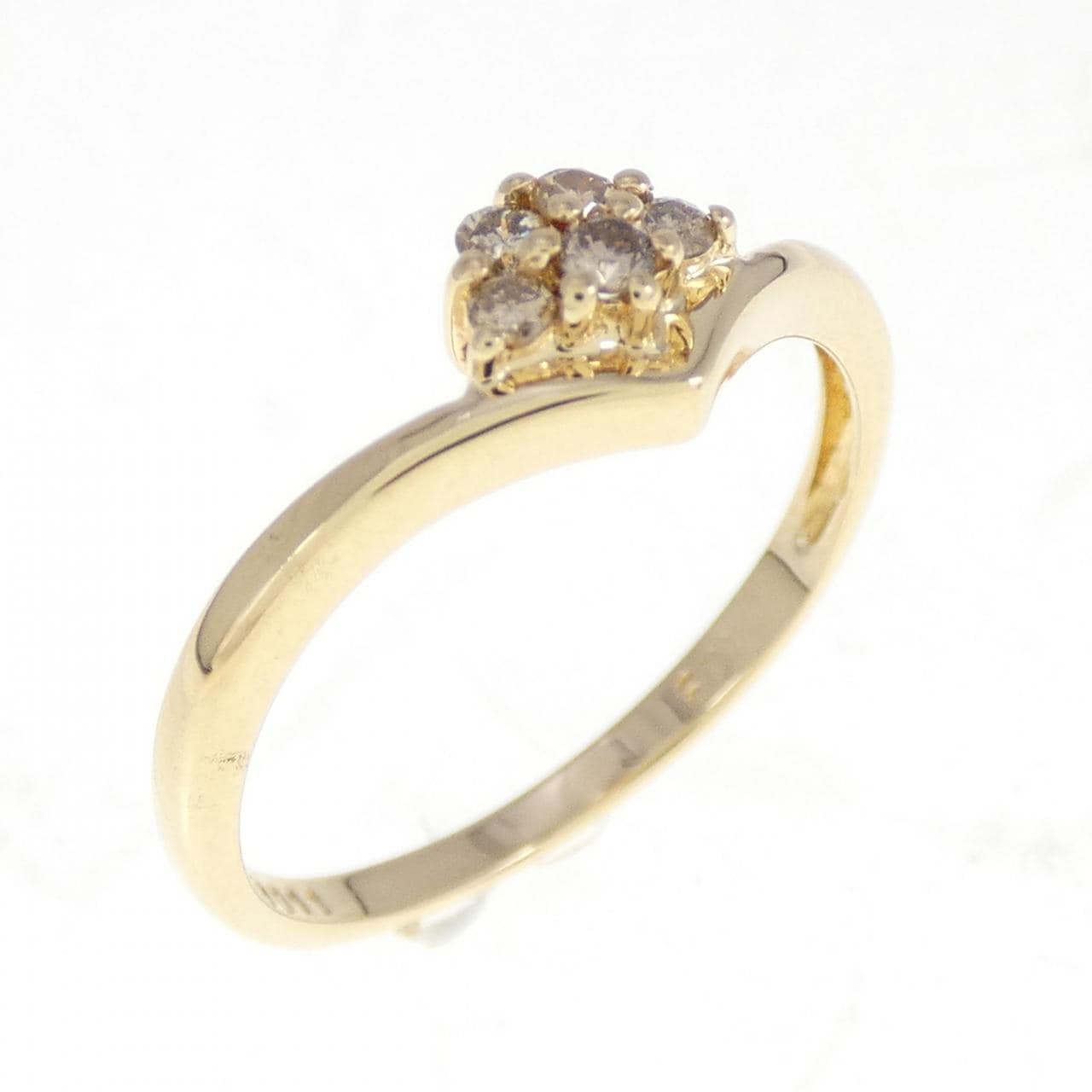 K18YG ダイヤモンド リング 0.11CT