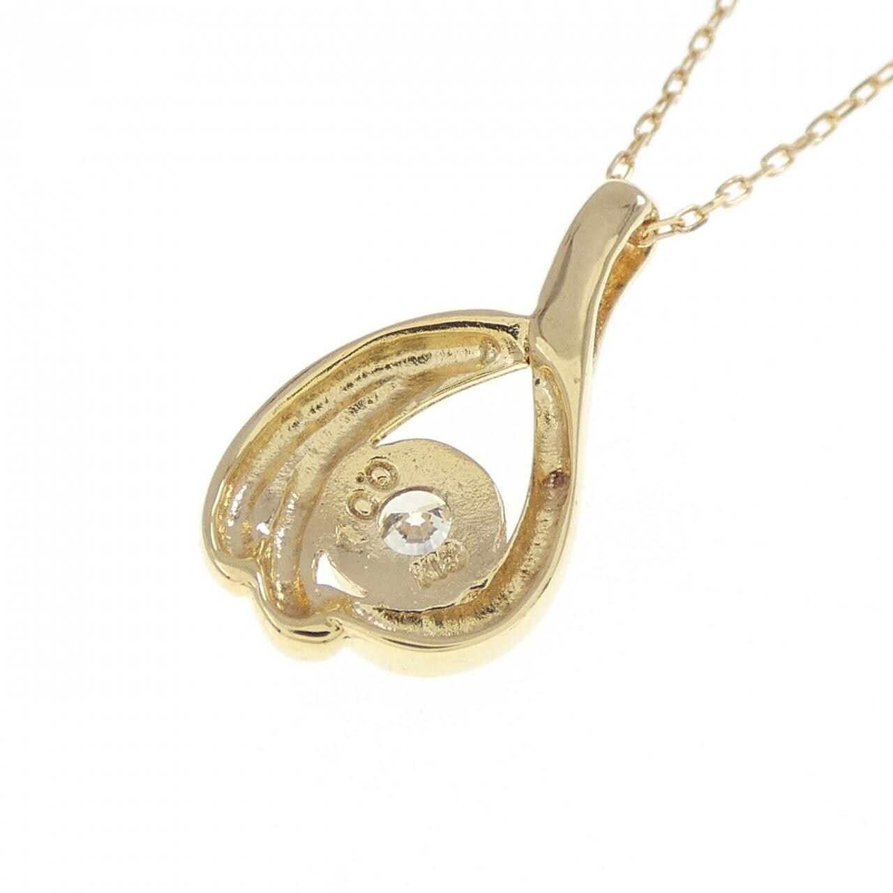 K18YG ダイヤモンド ネックレス 0.04CT