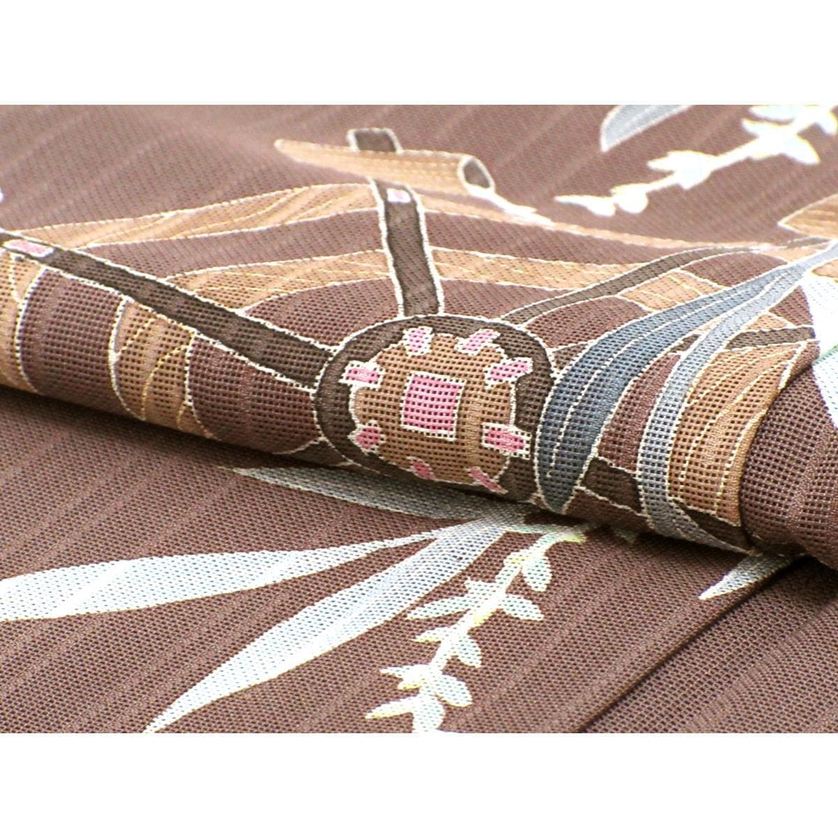 単衣　紋紗織訪問着　魚津誠【本加賀友禅】