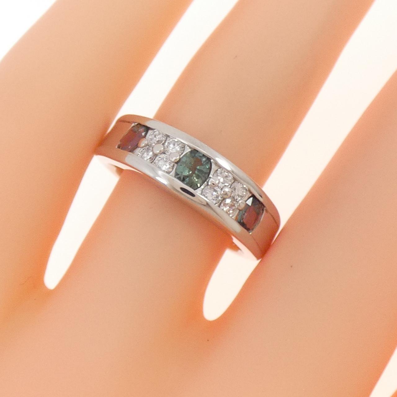 PT900 アレキサンドライト リング 0.53CT