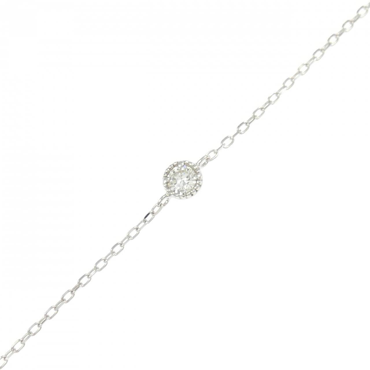 K10WG ダイヤモンド ブレスレット 0.06CT