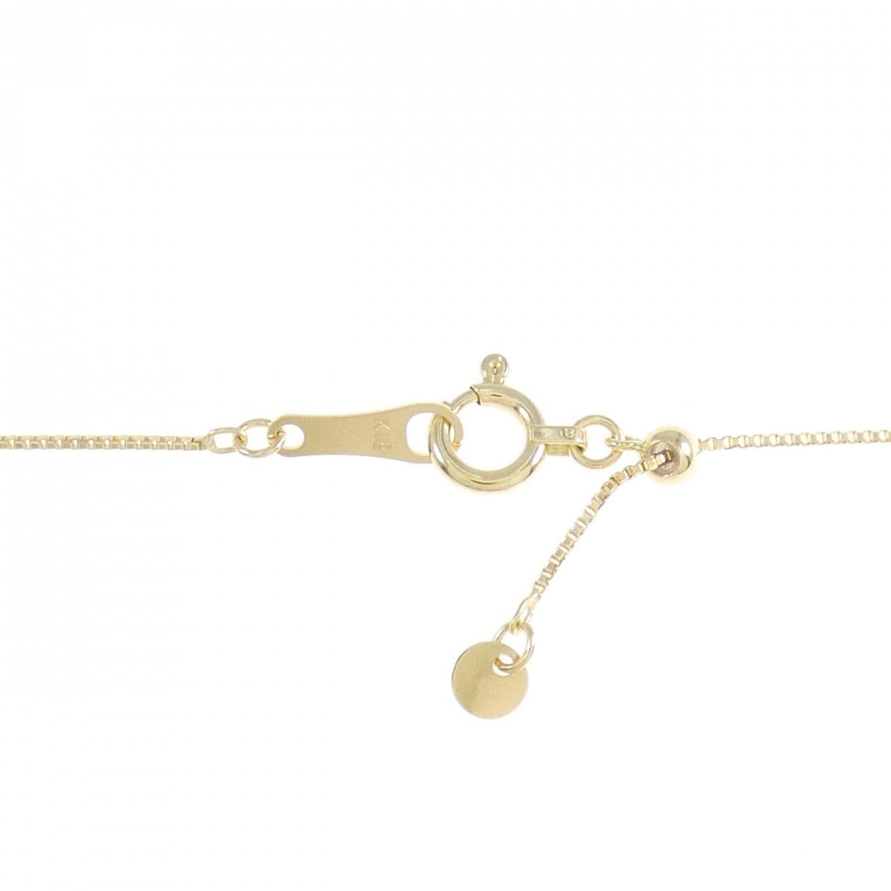 [BRAND NEW] K18YG Diamond necklace 0.45CT