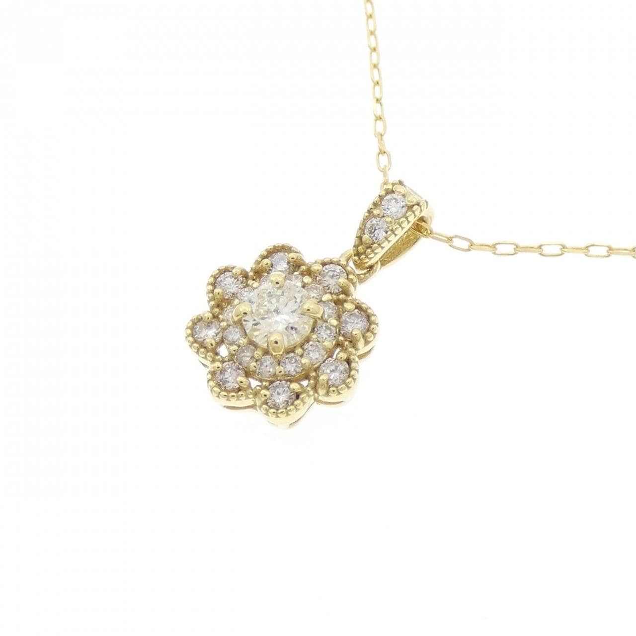 【新品】K18YG ダイヤモンド ネックレス 0.25CT