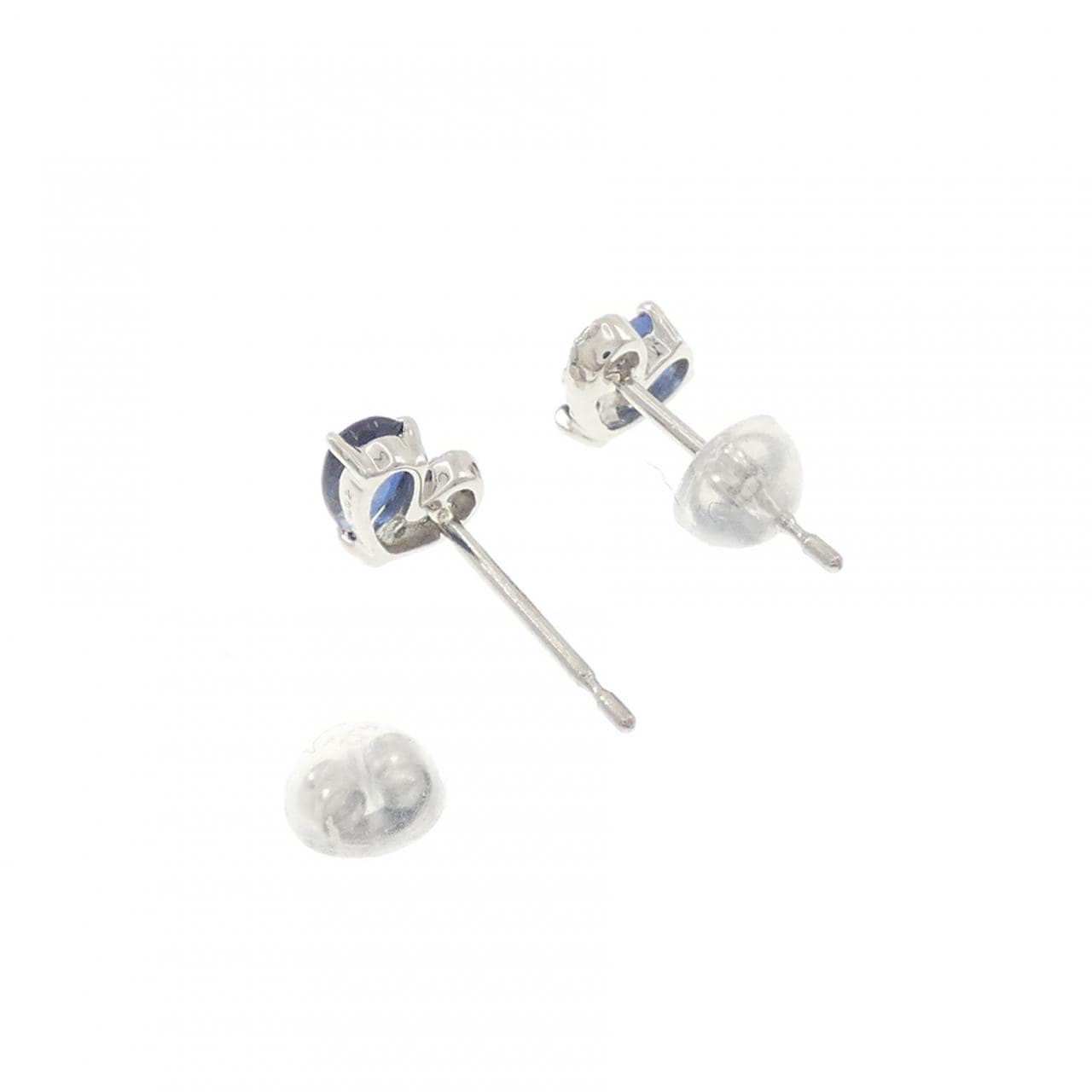 【新品】PT900 ハート サファイヤ ピアス 0.55CT