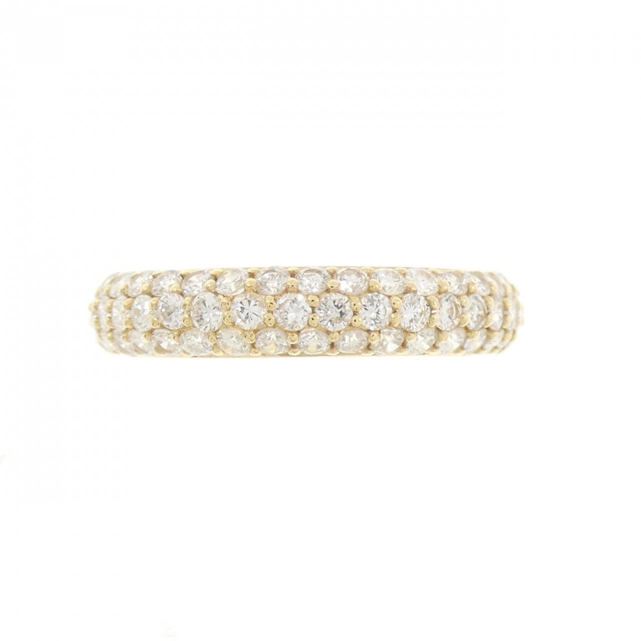 【新品】K18YG パヴェ ダイヤモンド リング 1.00CT