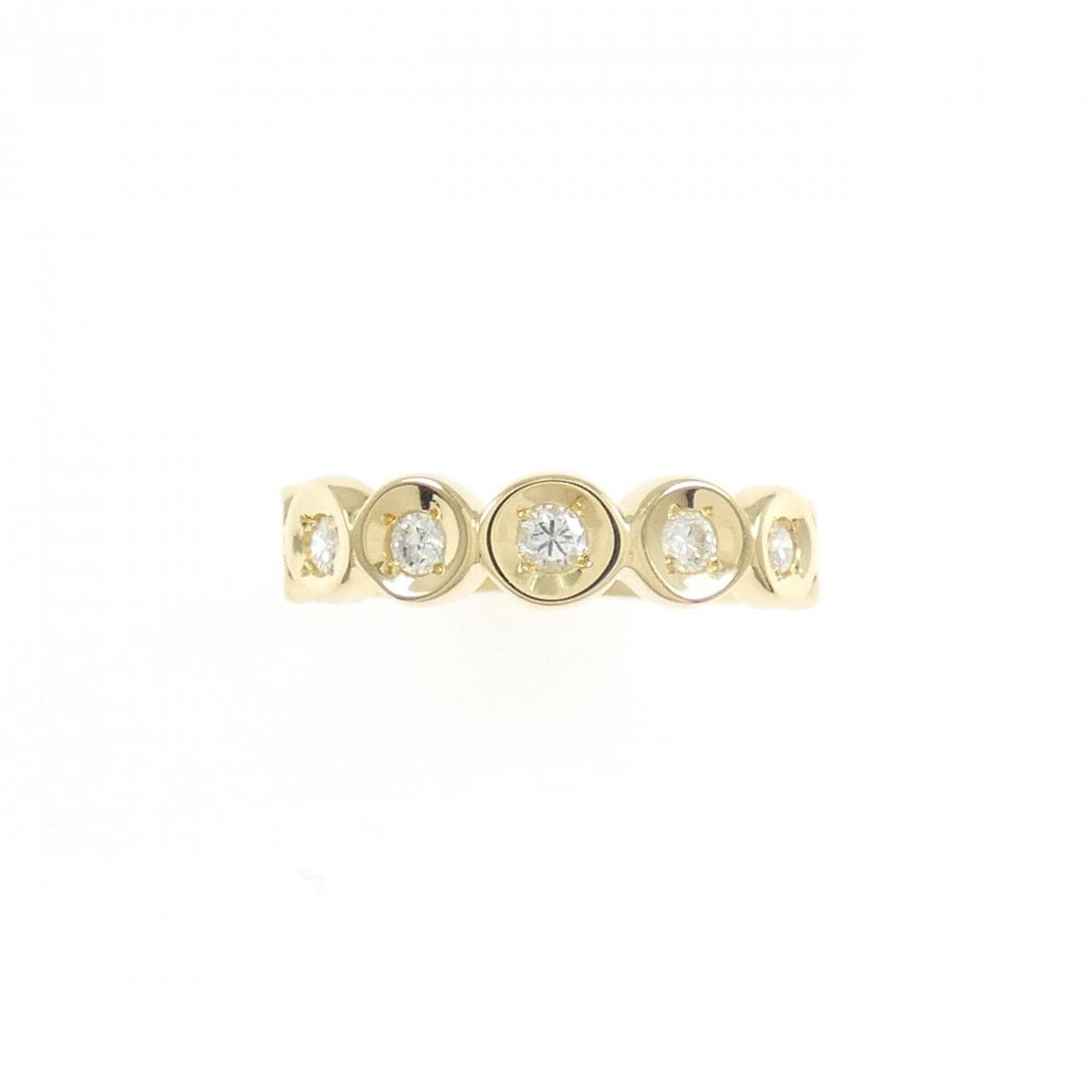 K18YG ダイヤモンド ピンキー リング 0.11CT