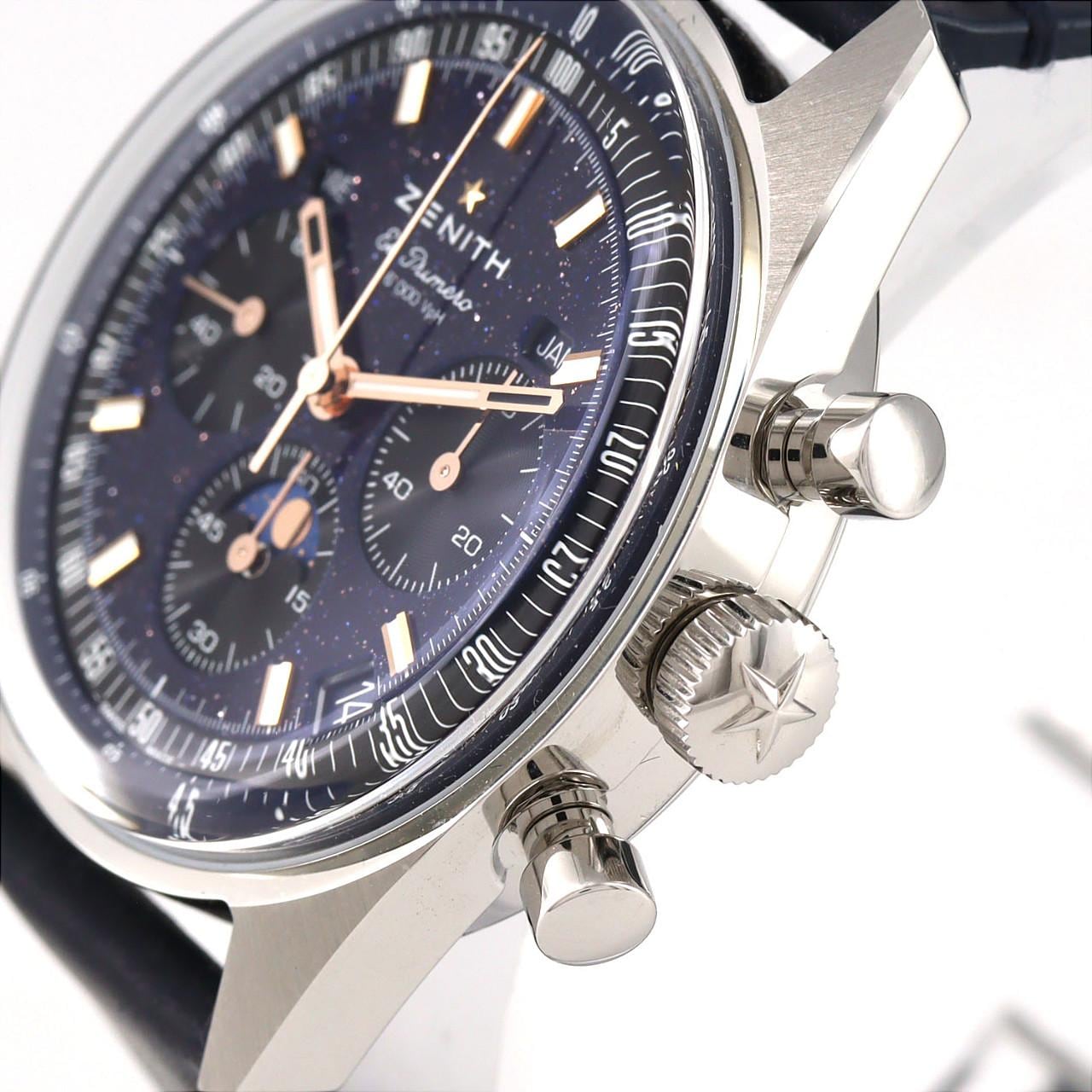 ゼニス クロノマスターオリジナルトリプルカレンダーアベンチュリン LTD 03.3402.3610/53.C917 SS 自動巻