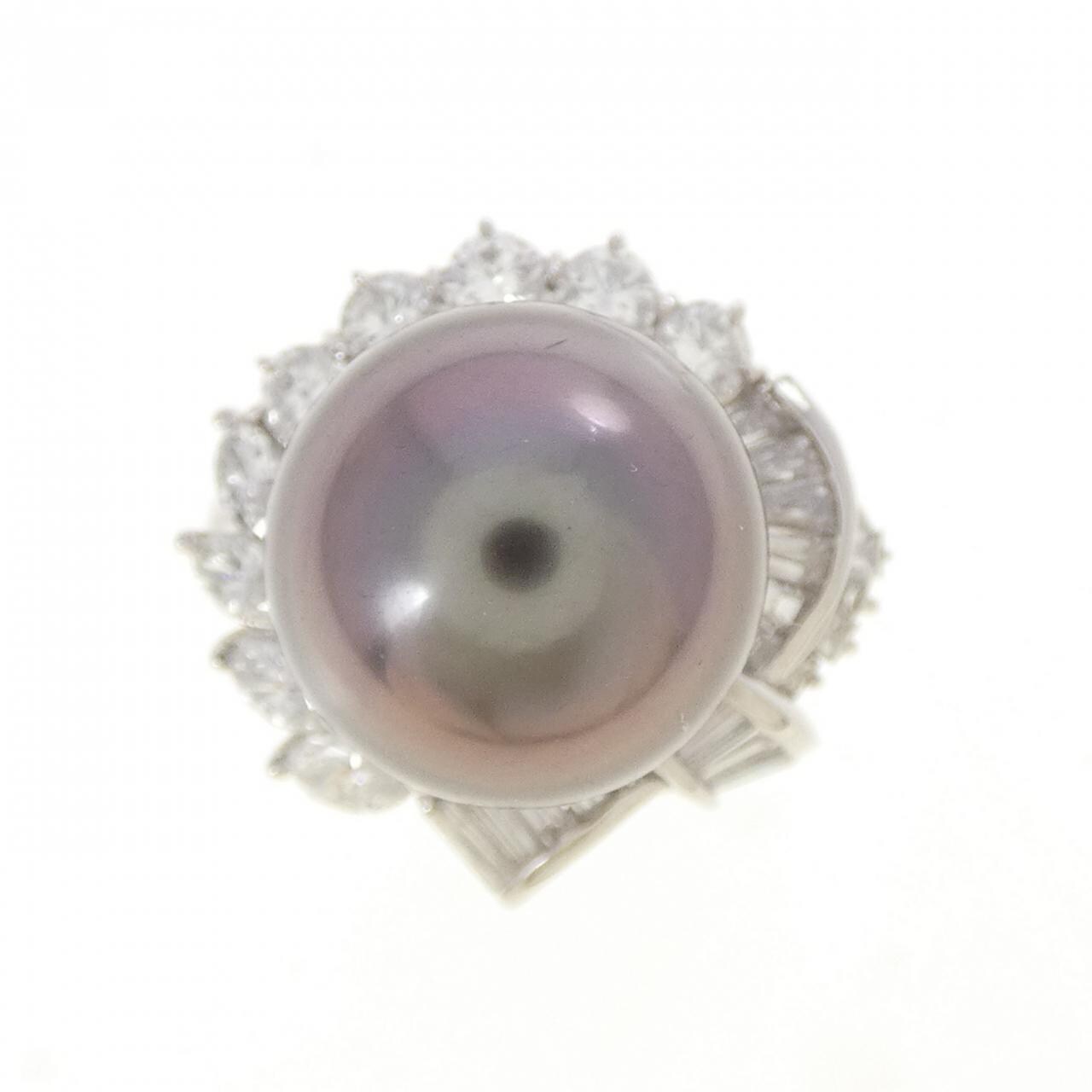 PT900 黒蝶パール リング 11.8mm
