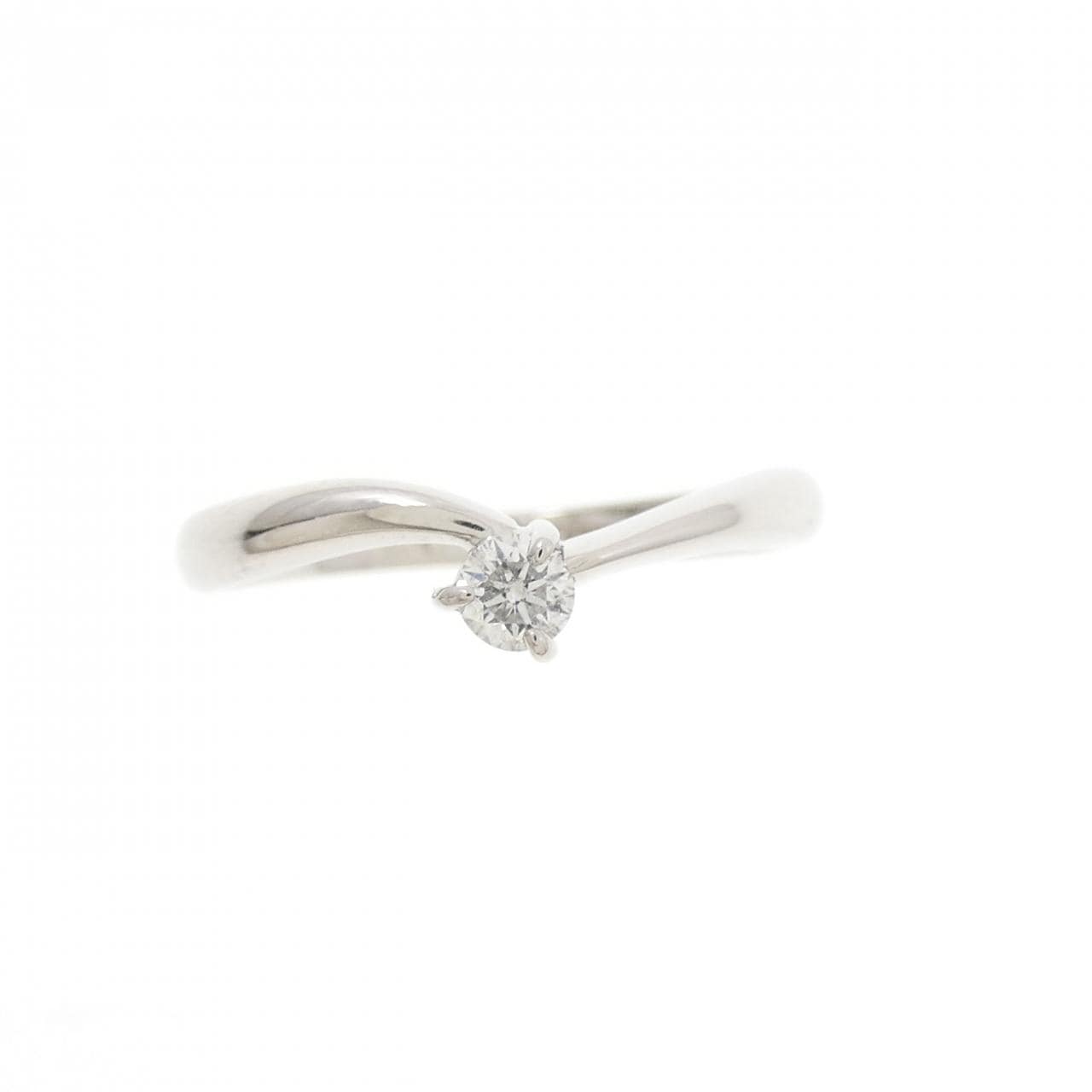 PT900钻石戒指 0.11克拉