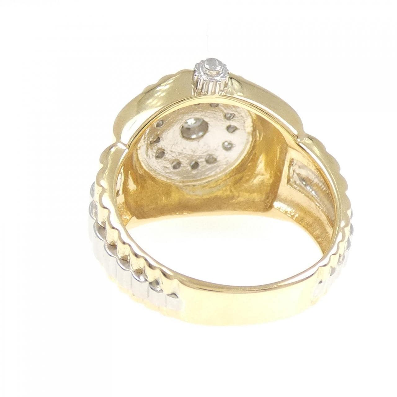 K18YG/PT900 ダイヤモンド リング 0.30CT