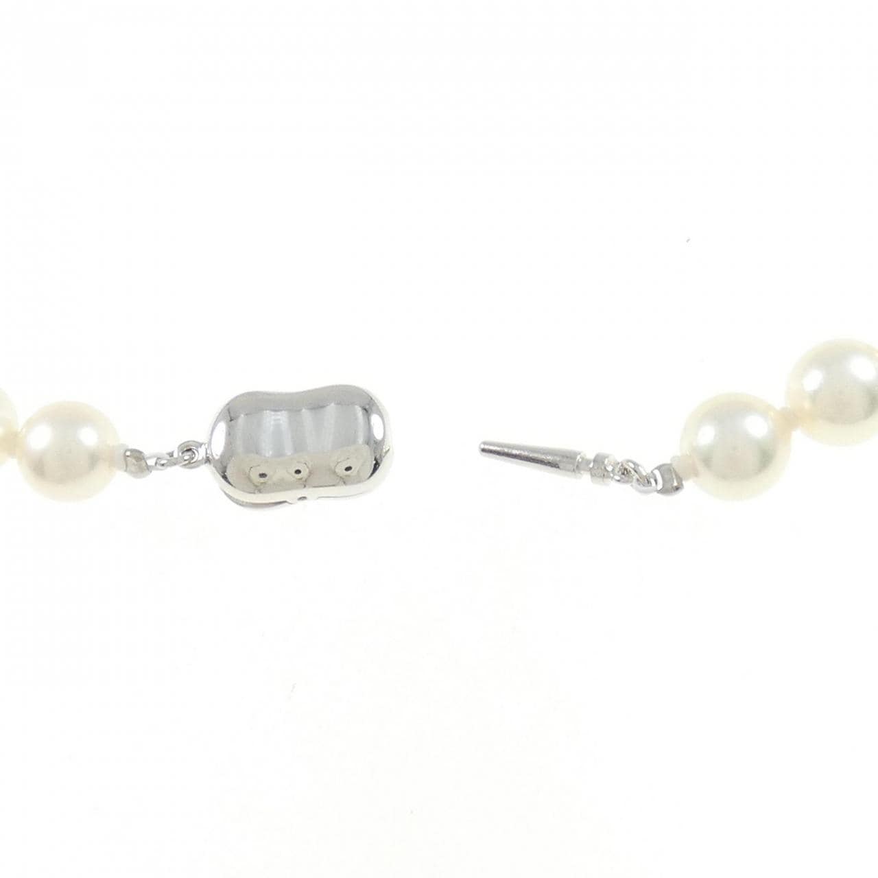 シルバークラスプ アコヤパール ネックレス 7-7.5mm