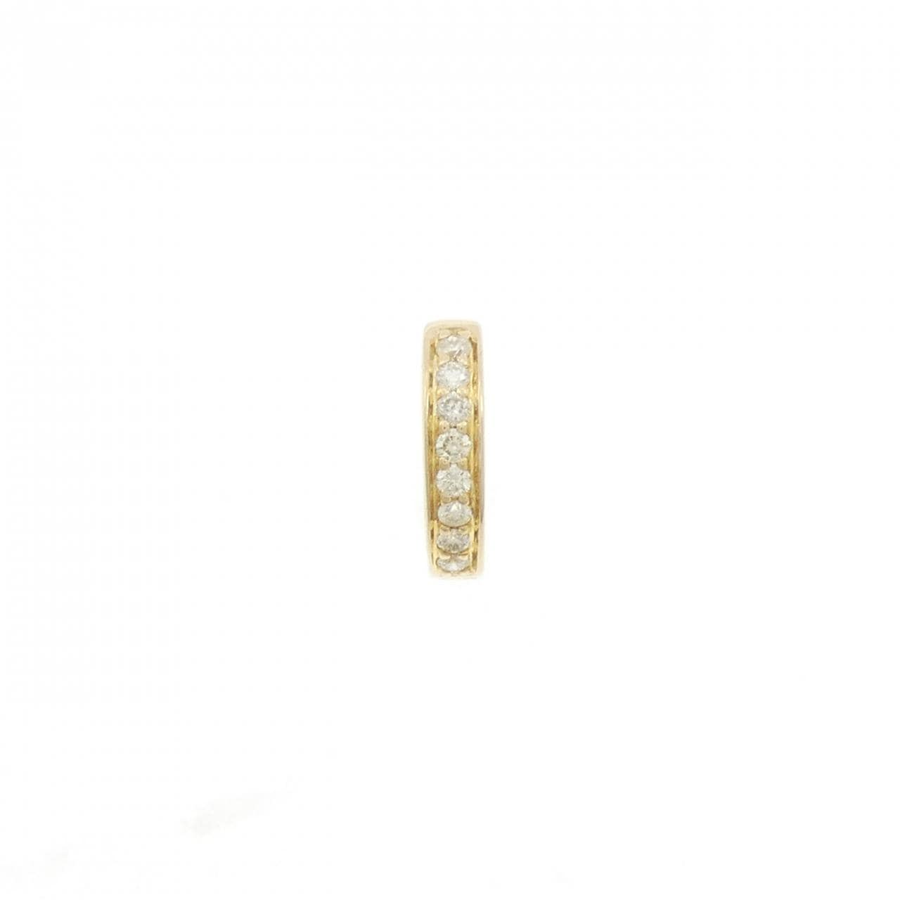 K18YG ダイヤモンド ピアス 0.10CT 片耳