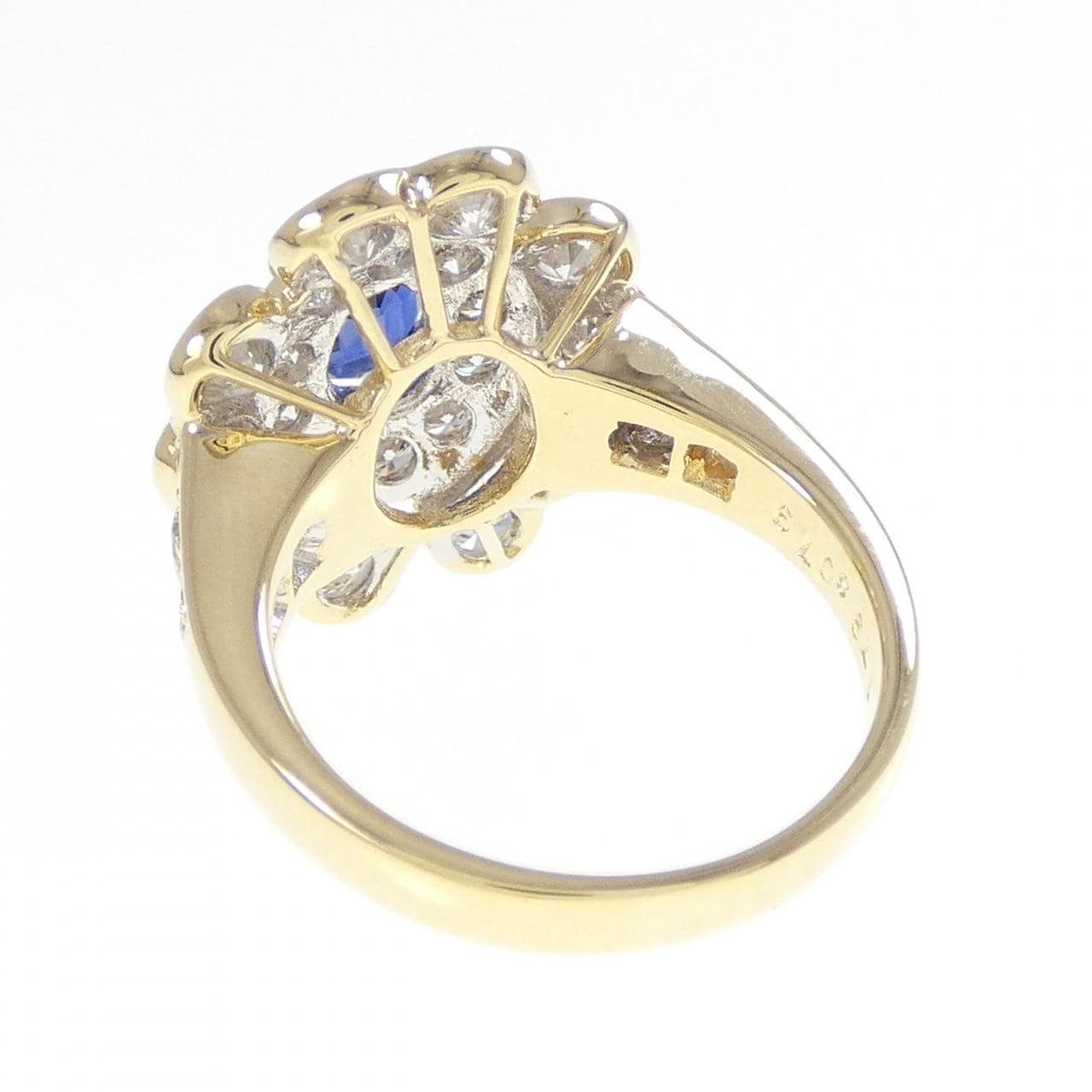 750YG サファイヤ リング 0.79CT