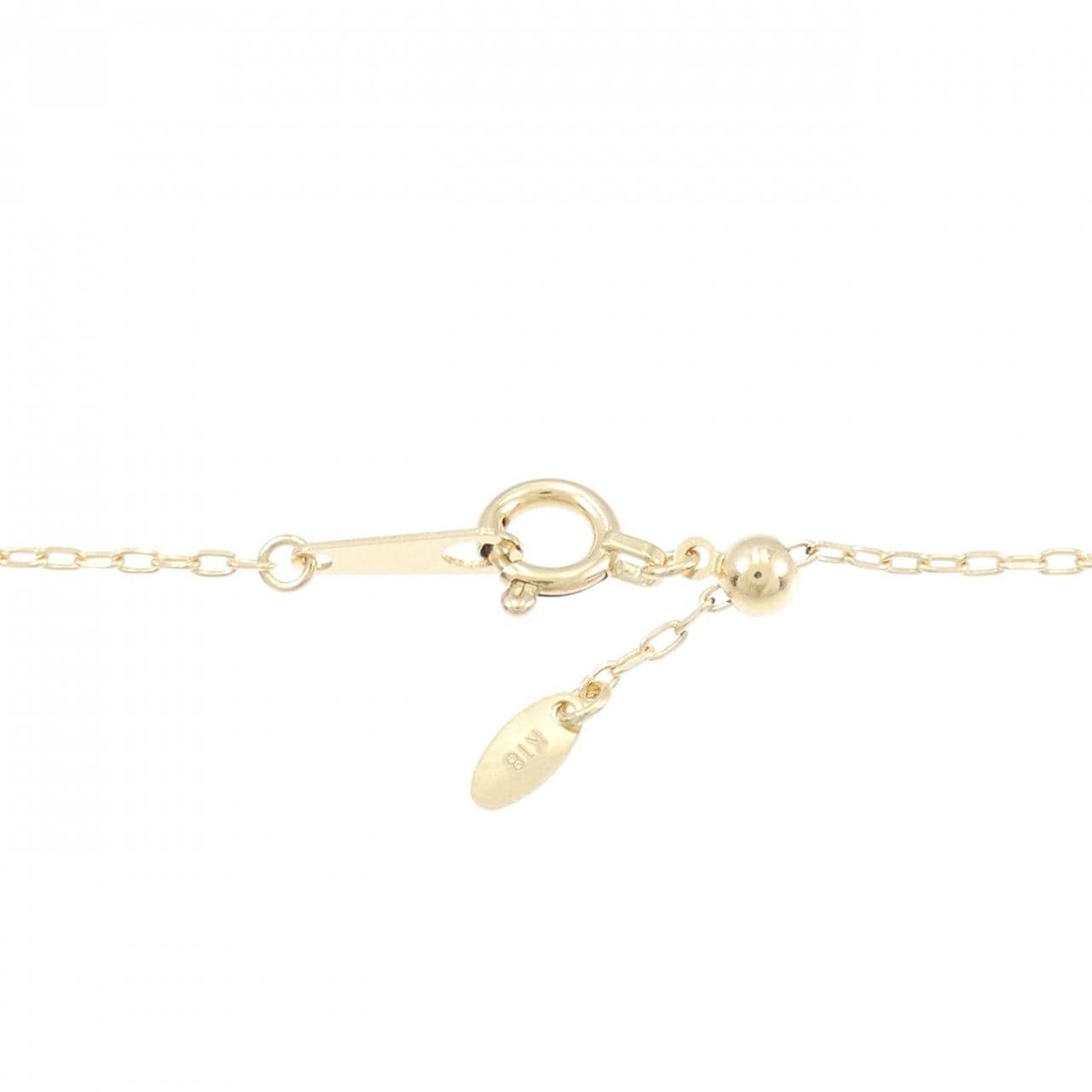 K18YG Cross Diamond Necklace 0.11CT
