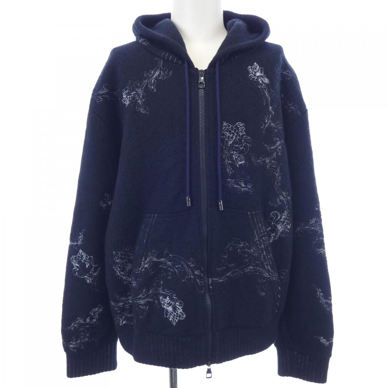 ルイヴィトン LOUIS VUITTON エンブロイダリーLVフラワージップスルーフーディー HJY83WXJB パーカー
