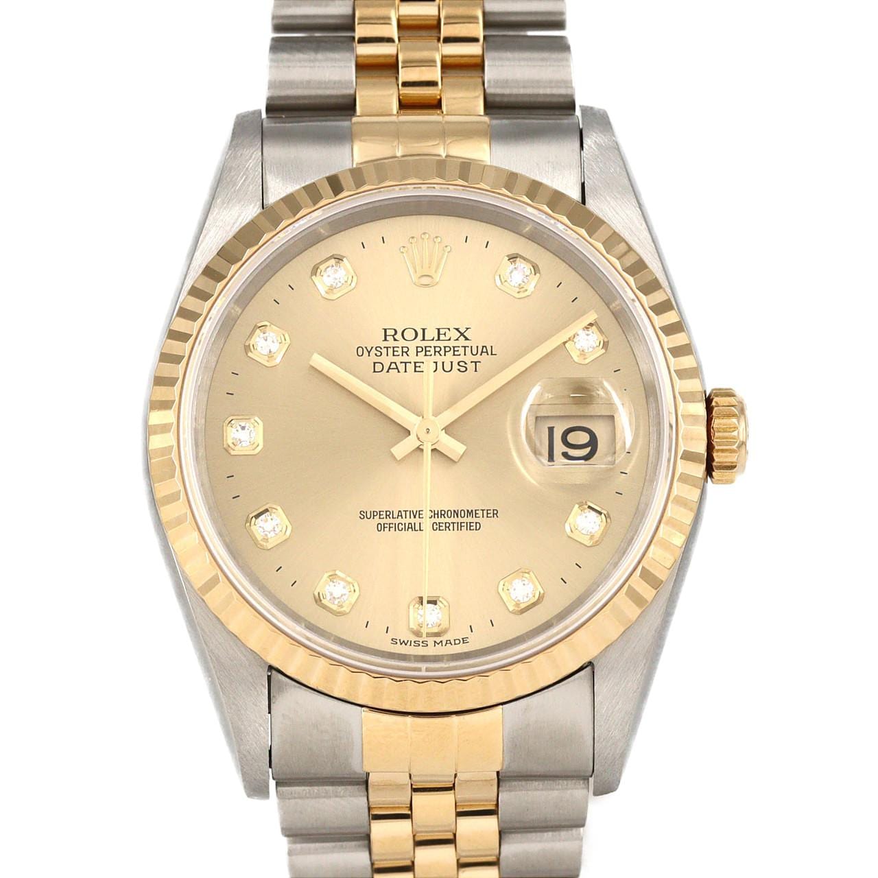 ロレックス デイトジャスト 16233G SSxYG 自動巻 T番