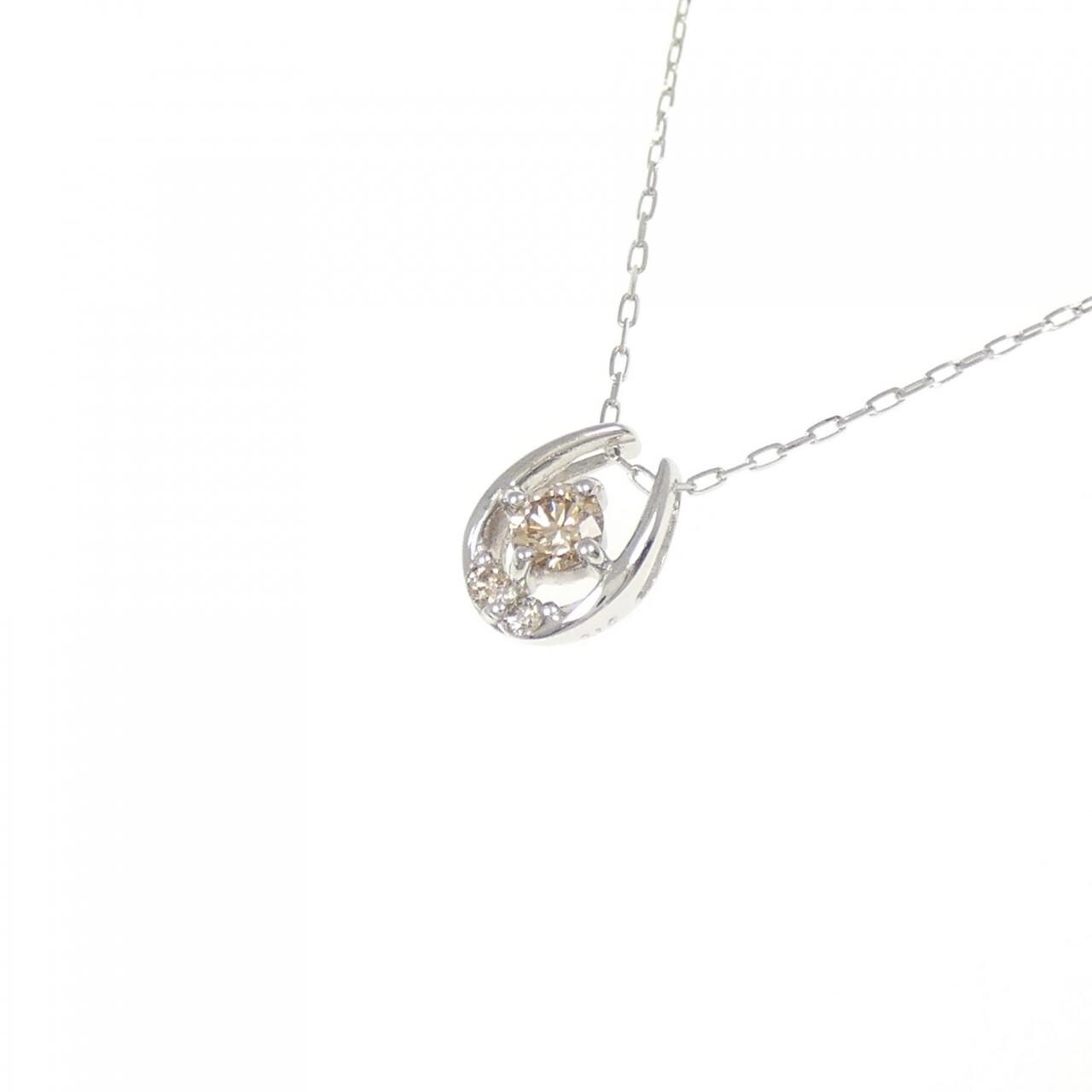 PT900 Diamond Necklace 0.10CT