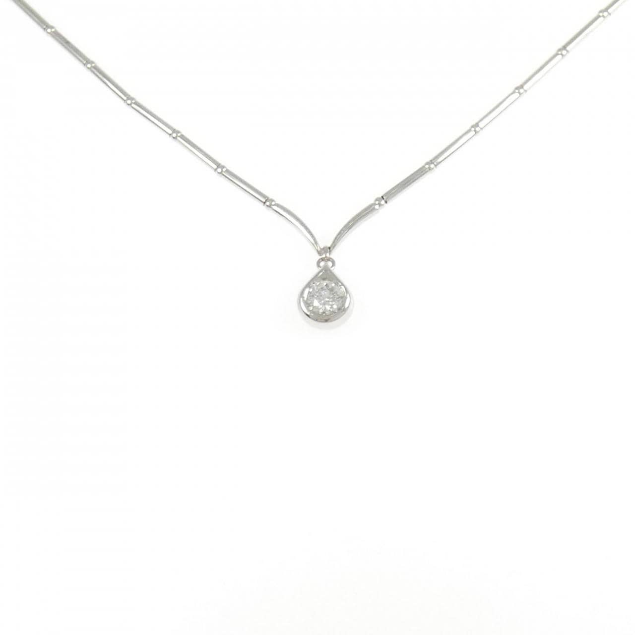K18WG ダイヤモンド ネックレス 0.348CT