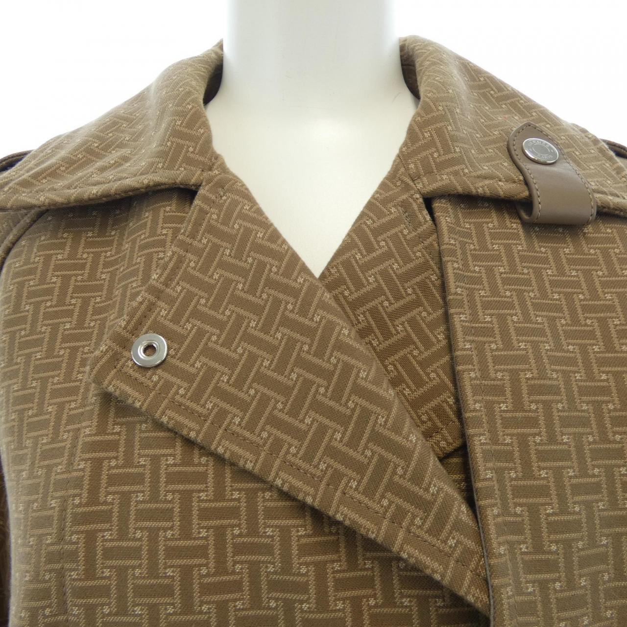 エルメス HERMES モザイクトレンチ　MOSAIQUE 4E0128DJ トレンチコート