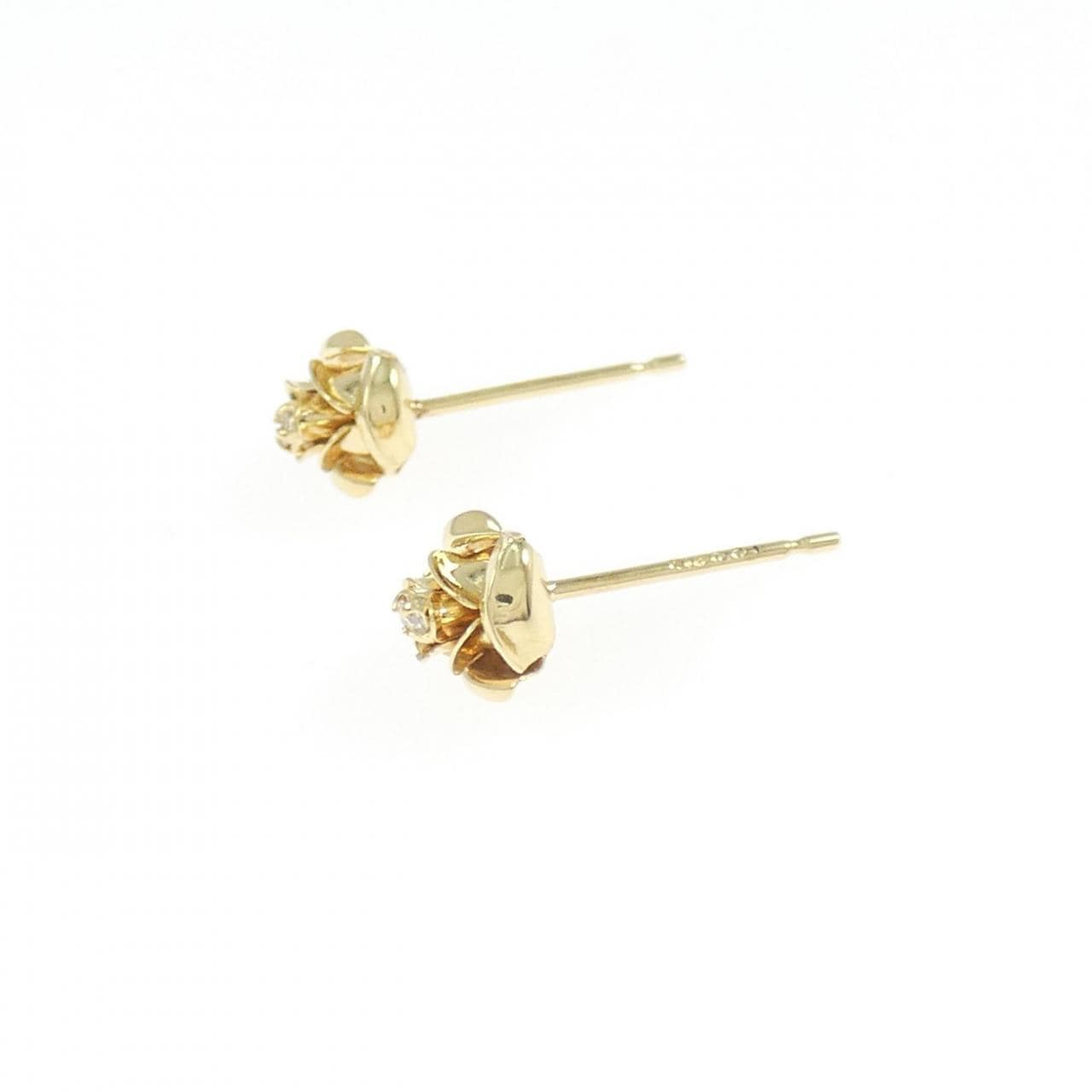 K18YG ダイヤモンド ピアス 0.02CT