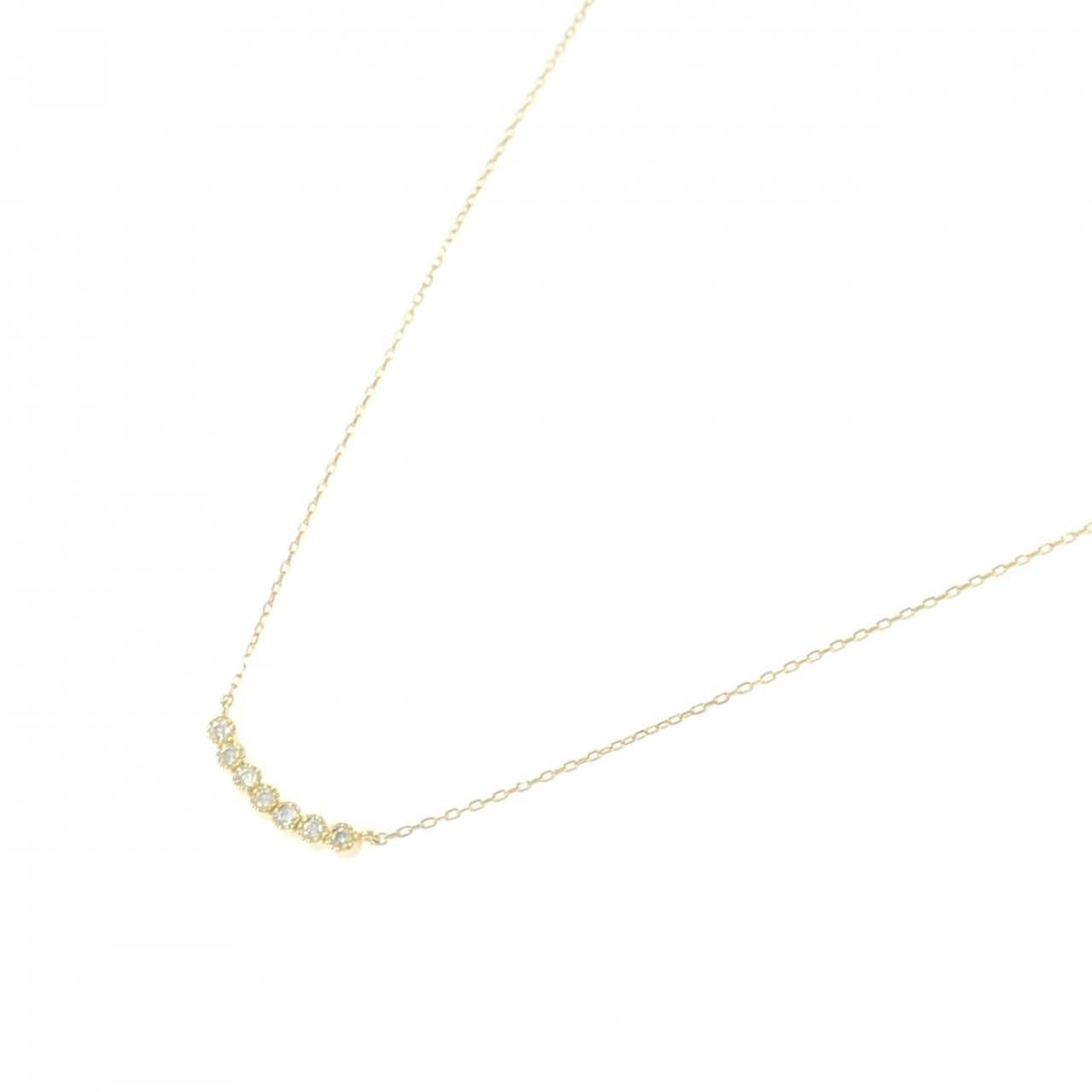 K18YG ダイヤモンド ネックレス 0.07CT