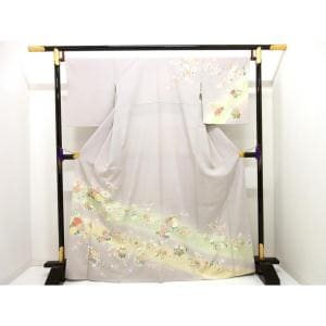 訪問着　友禅金彩加工　ボカシ染