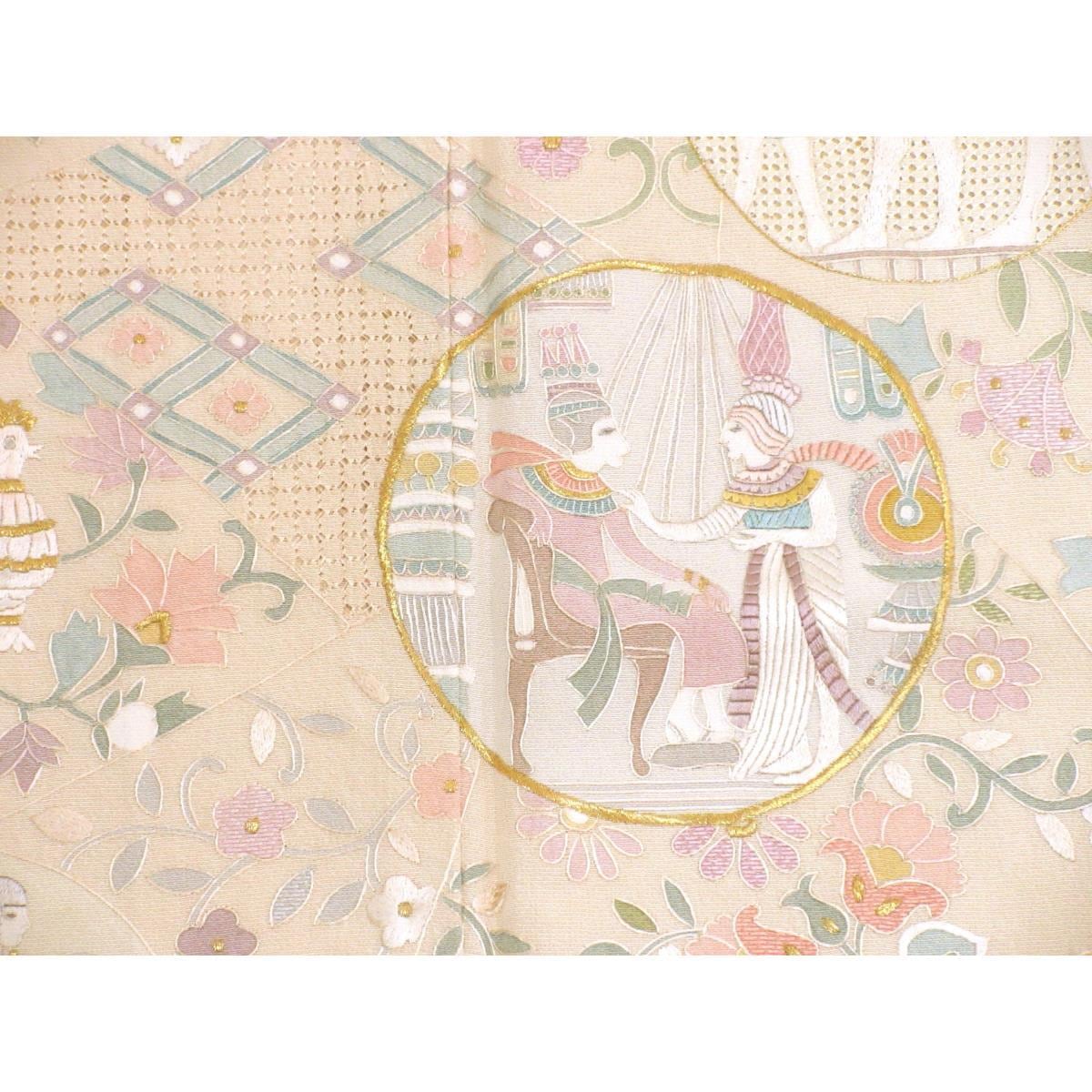 訪問着　刺繍加工