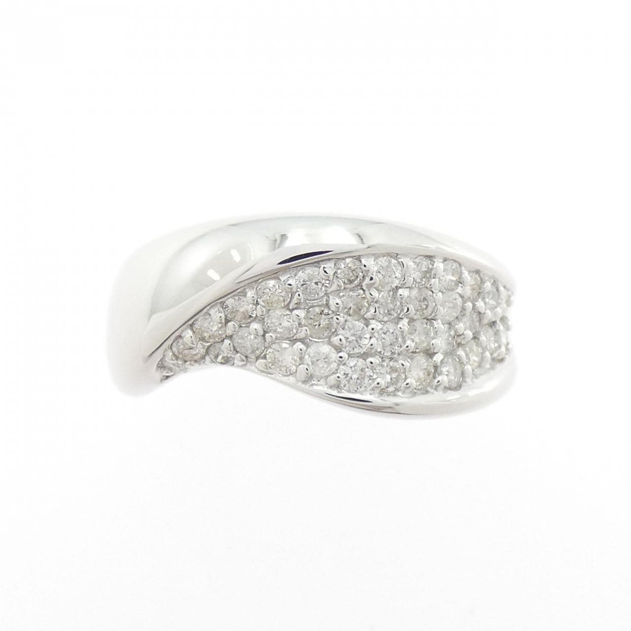 K18WG ダイヤモンド リング 0.50CT