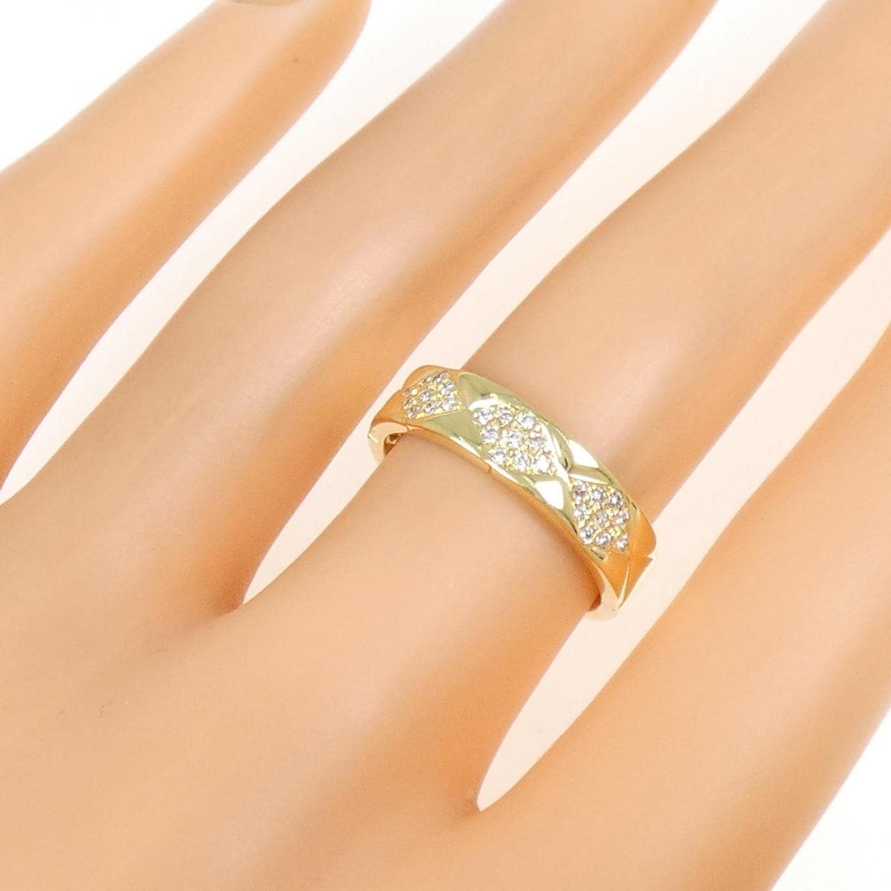 K18YG ダイヤモンド リング 0.14CT