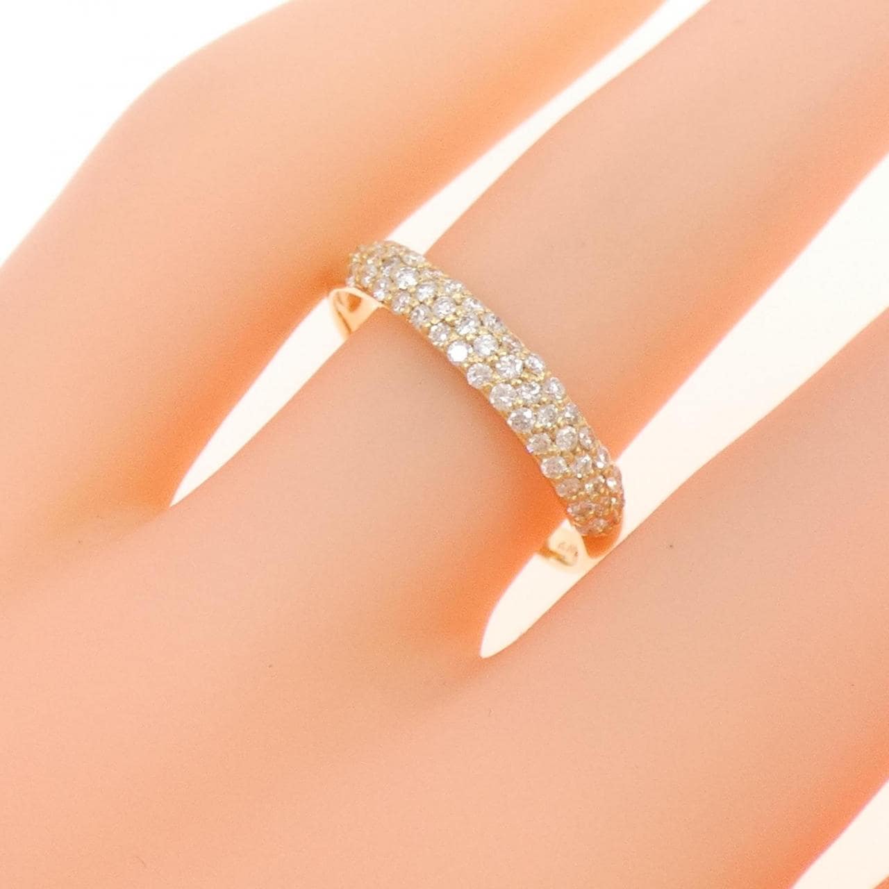 [Remake] K18YG Pavé Diamond Ring 0.30CT