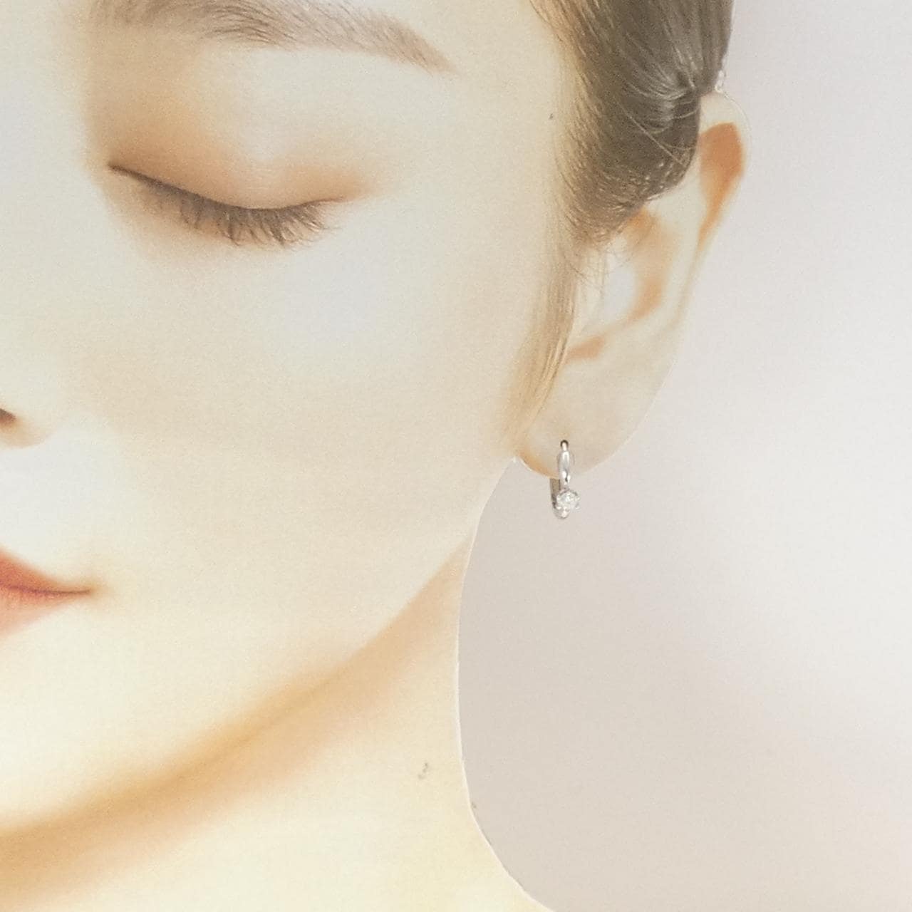 PT900 ダイヤモンド ピアス 0.30CT