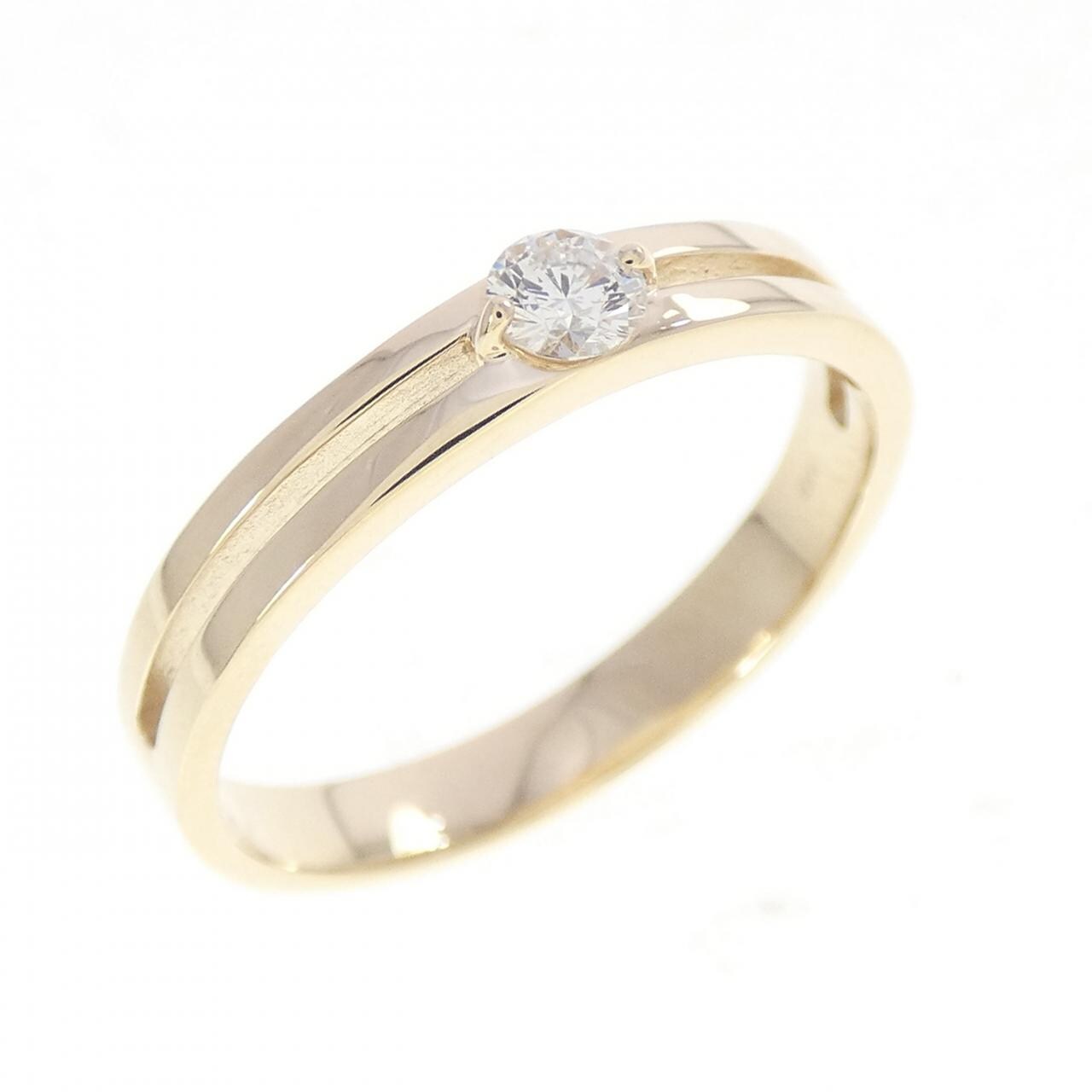 【リメイク】K10YG ダイヤモンド リング 0.10CT
