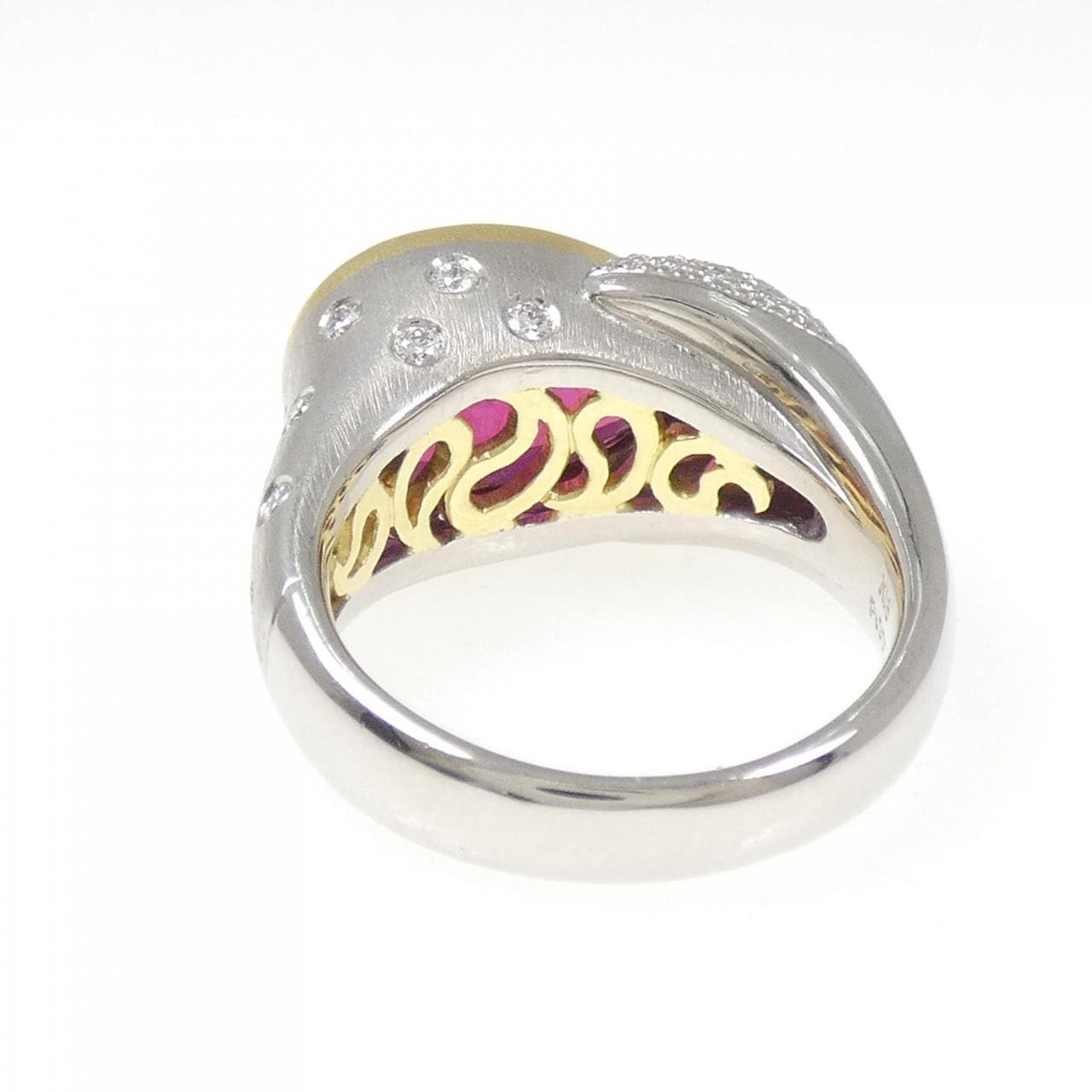 K18YG/PT900 ルベライトトルマリン リング 5.41CT