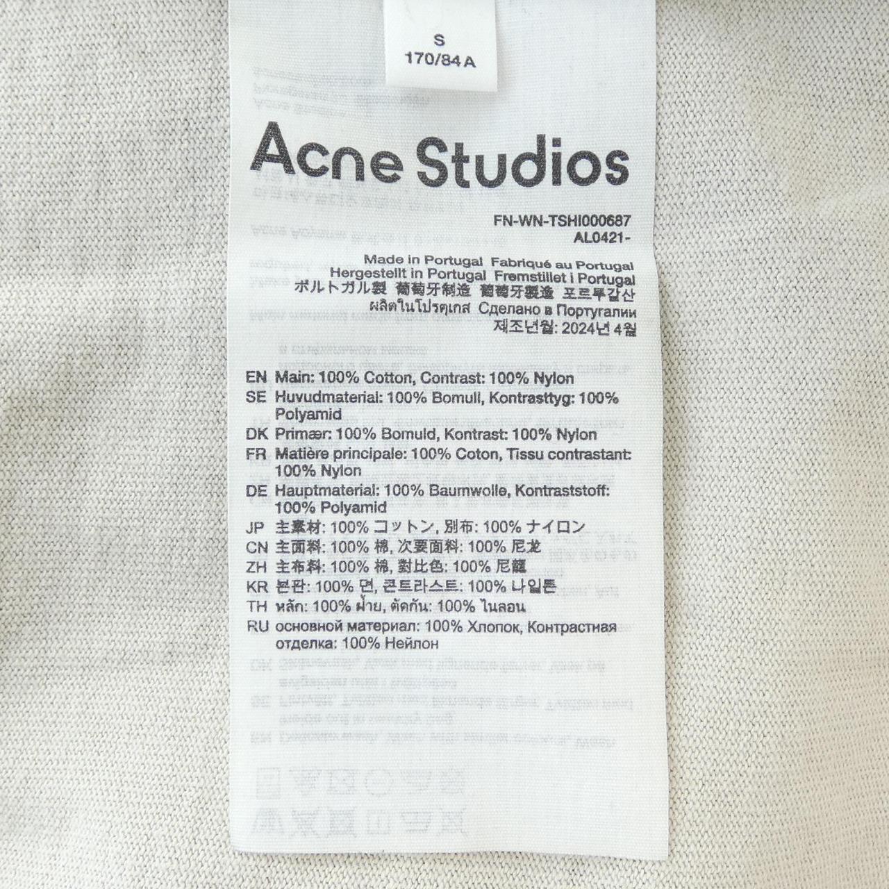 アクネストゥディオズ ACNE STUDIOS FN-WN-TSHI000687 Tシャツ