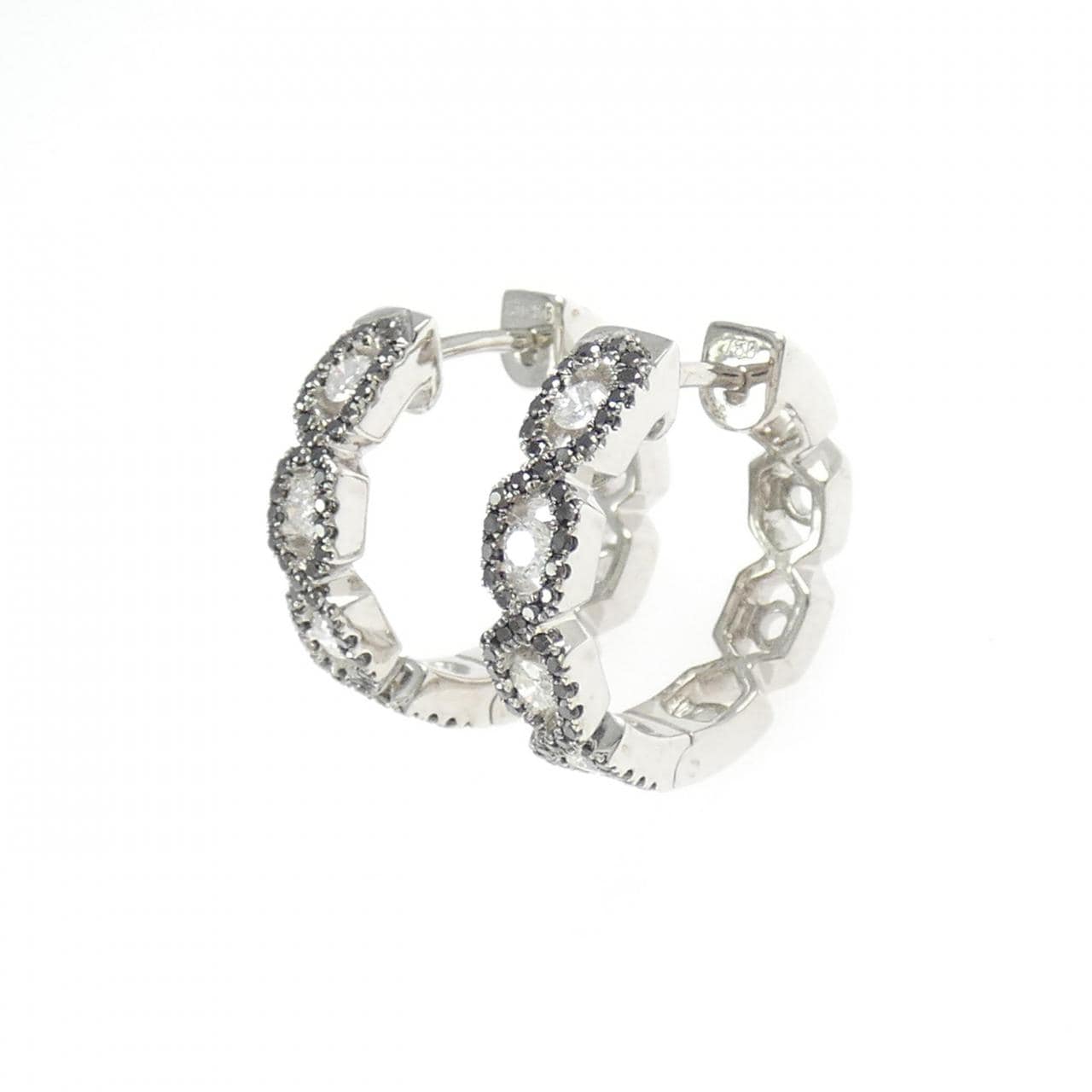 750WG ダイヤモンド ピアス 0.76CT