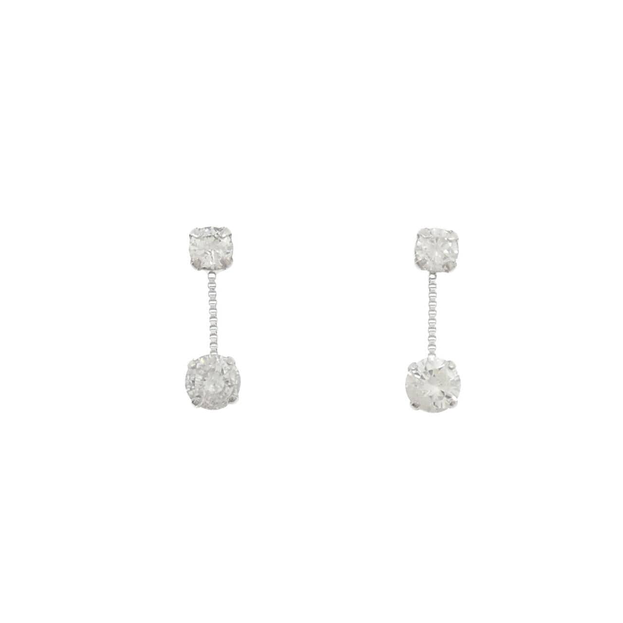 PT900 ダイヤモンド ピアス 0.52CT