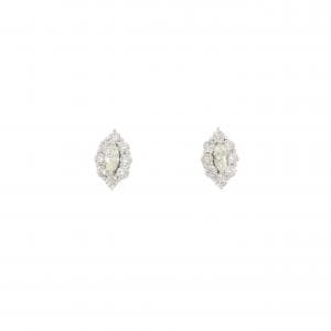 K18WG ダイヤモンド ピアス 0.48CT