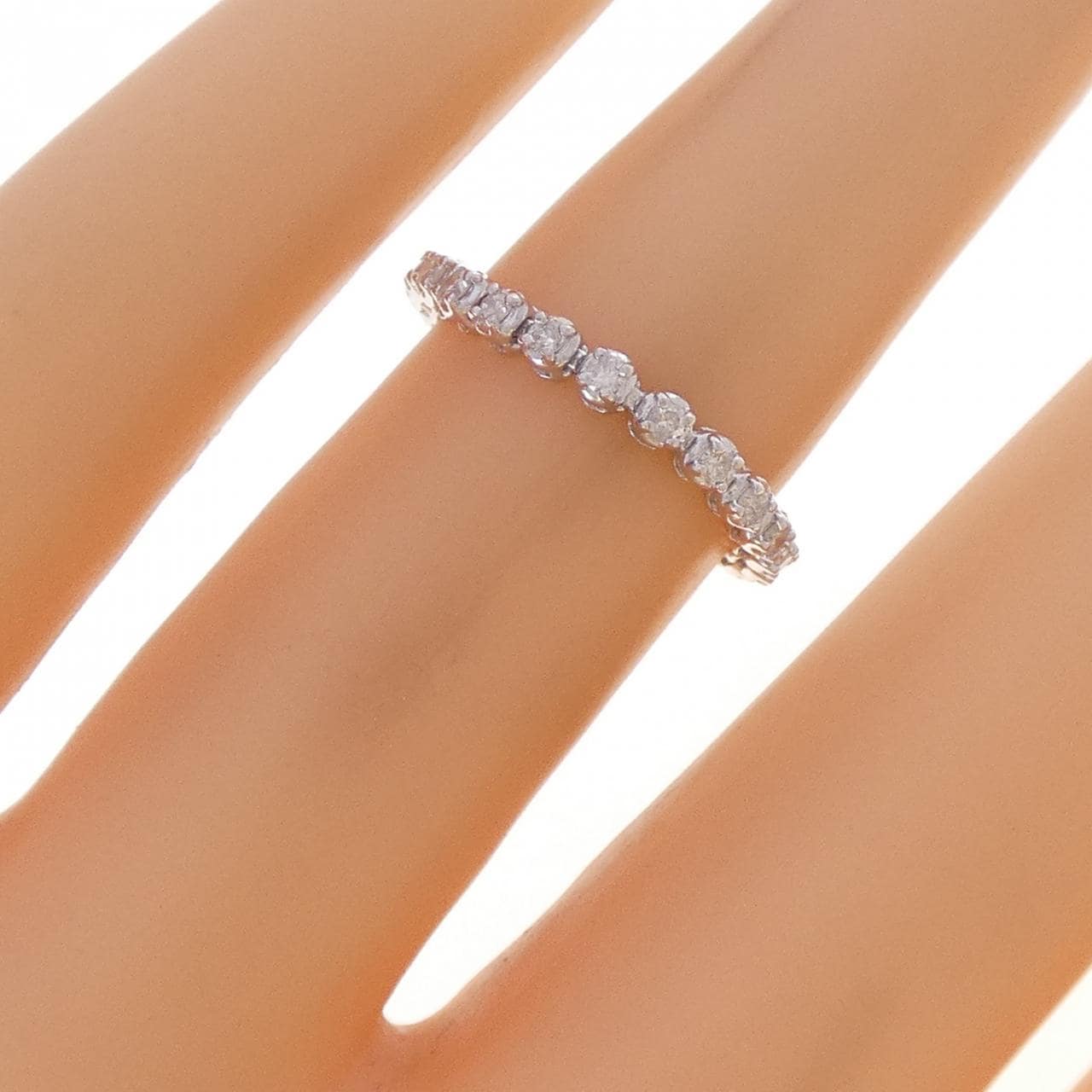 K18WG ダイヤモンド リング 0.22CT