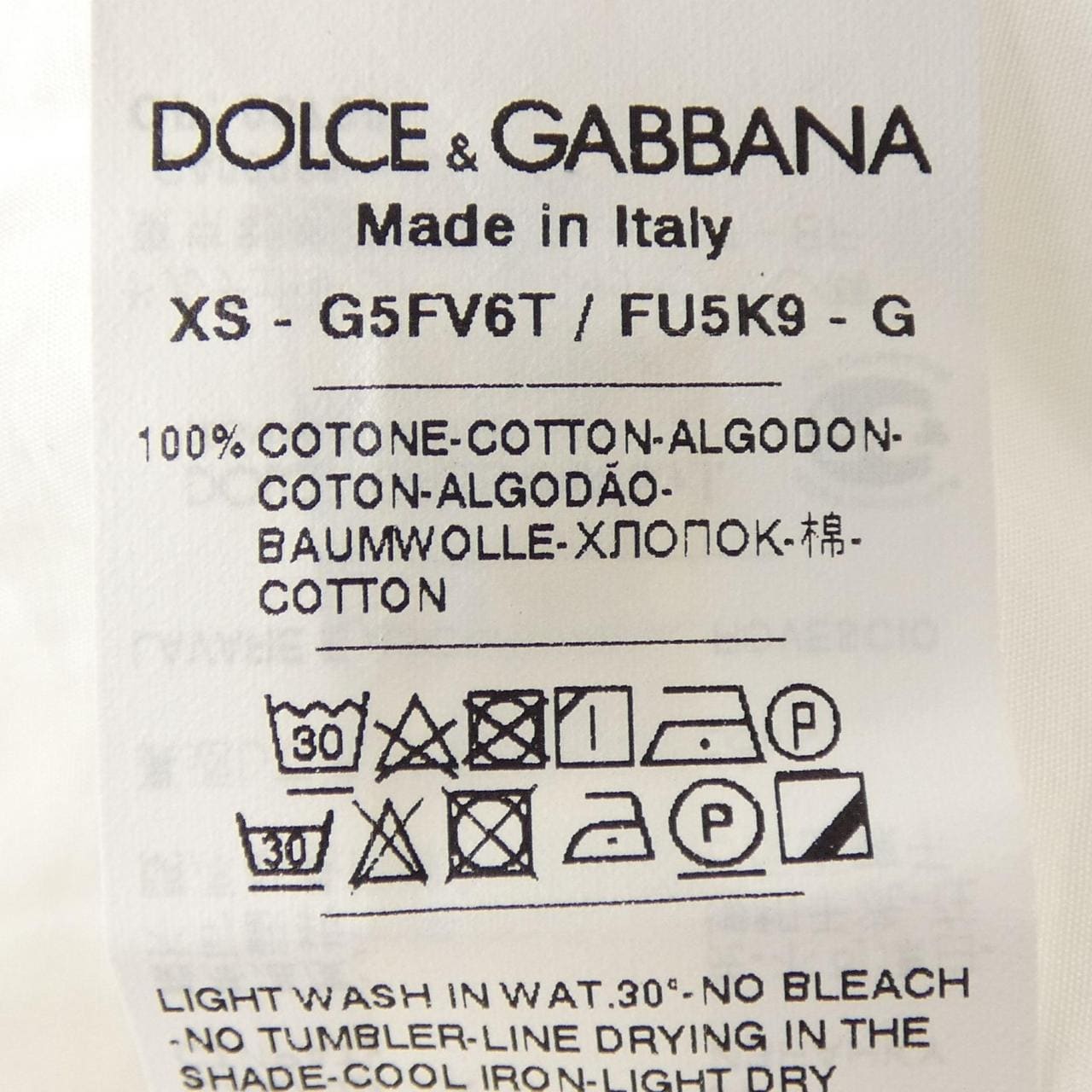 ドルチェアンドガッバーナ DOLCE&GABBANA G5FV6T/FU5K9 シャツ