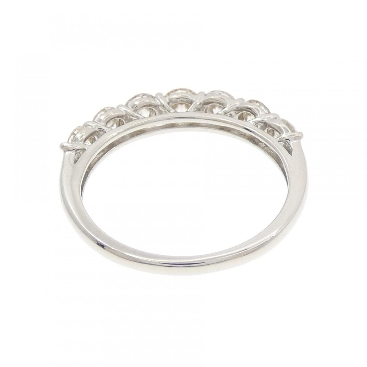 PT900 ハーフエタニティ ダイヤモンド リング 1.00CT