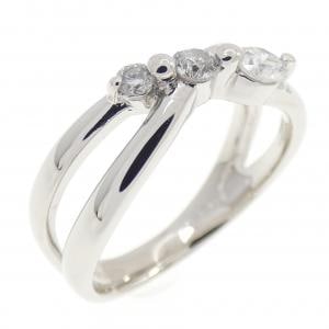PT900 スリーストーン ダイヤモンド リング 0.50CT